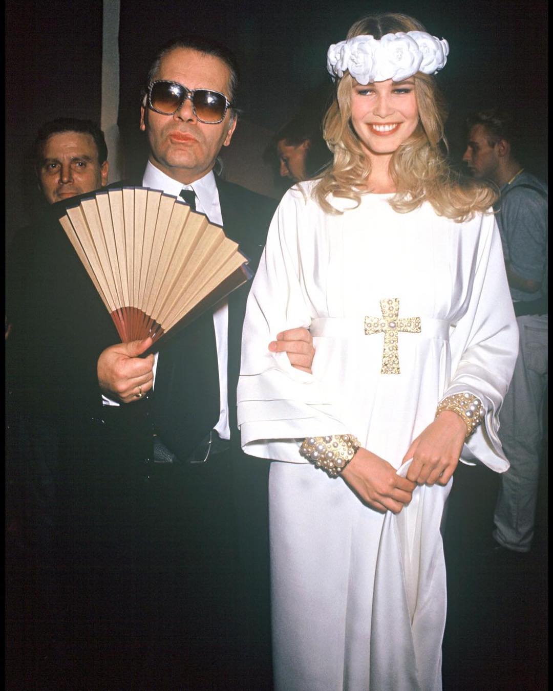 Клаудія Шиффер і Карл Лагерфельд