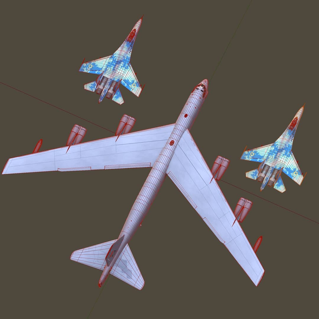 Всі в захваті від відео маневру літака ВСУ навколо бомбардувальників США. Але це фейк