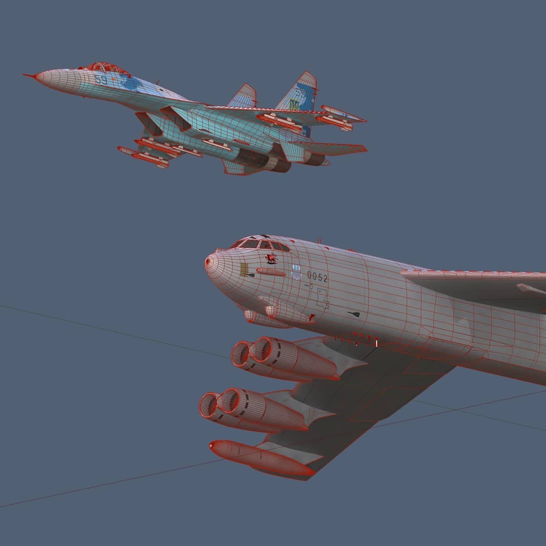 Всі в захваті від відео маневру літака ВСУ навколо бомбардувальників США. Але це фейк