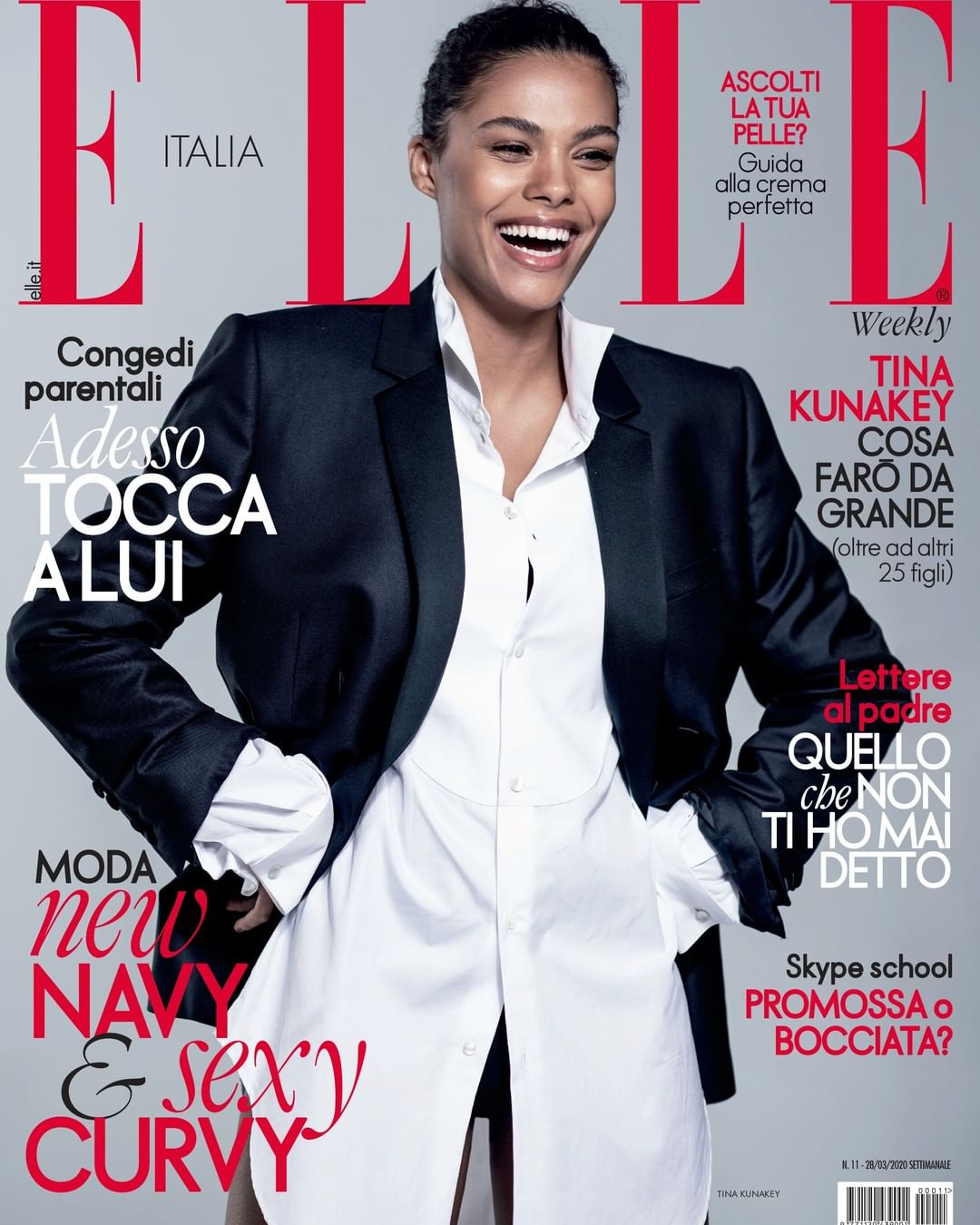 Стильна і сяюча: Тіна Кунакі демонструє трендові речі весни для Elle Італія