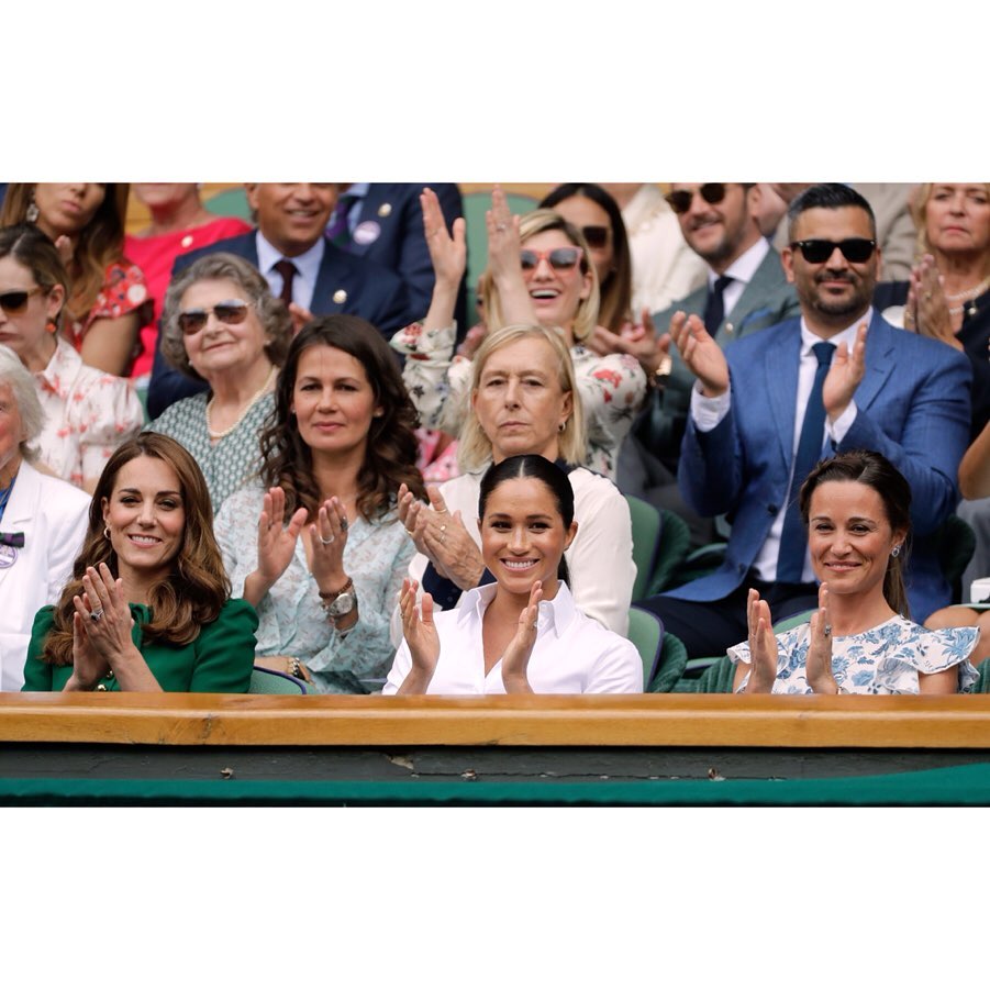 Кейт Міддлтон і Меган Маркл в елегантних вбраннях відвідали фінал Вімблдону