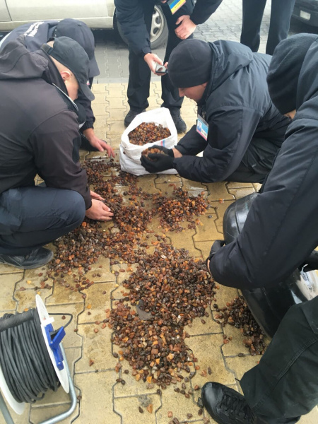 Прикордонники зупинили контрабанду бурштину на кордоні з Польщею