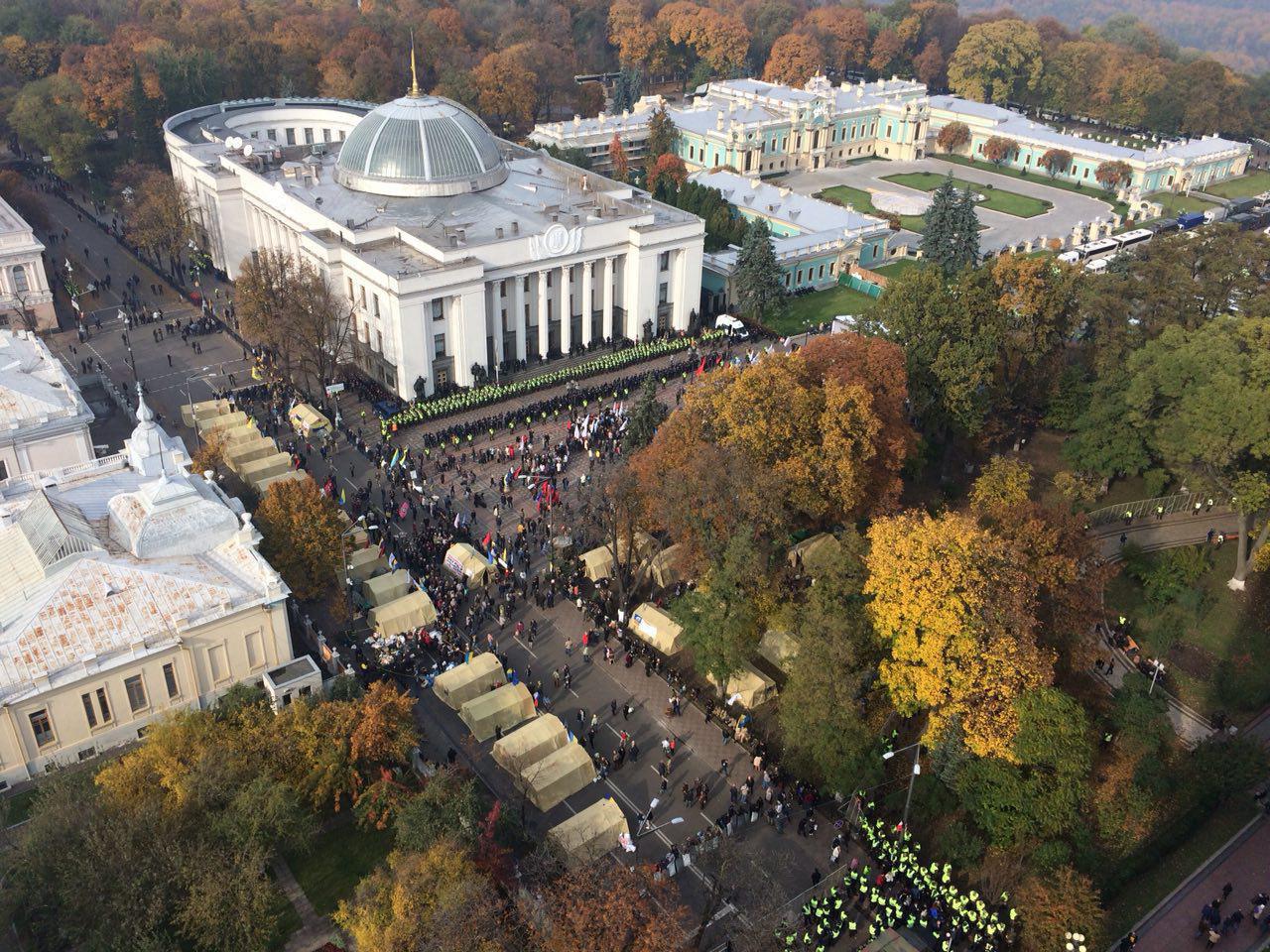 Мітинг під Радою: перша половина дня пройшла спокійно