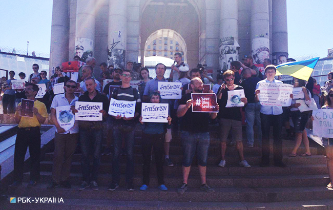 У Києві пройшла акція на підтримку Сенцова