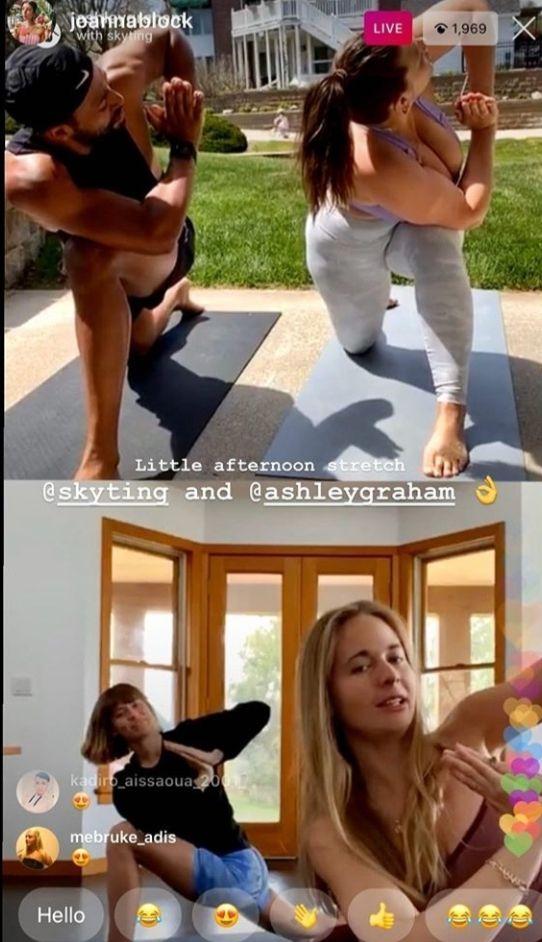 Спортивная семья: Эшли Грэм показала, как они с мужем держат себя в форме