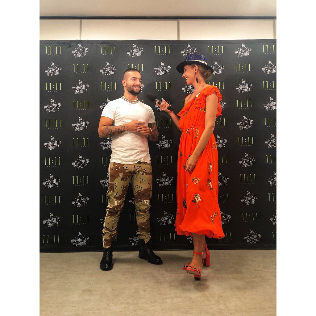 Катя Осадчая и певец Maluma