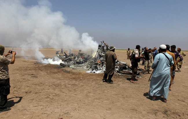 российский вертолет сбит