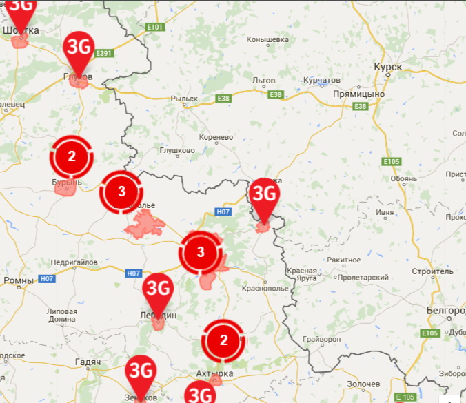 Vodafone расширил покрытие 3G-сети в Сумской области