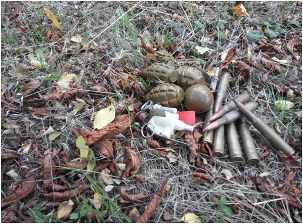 СБУ обнаружила два тайника с оружием в зоне АТО