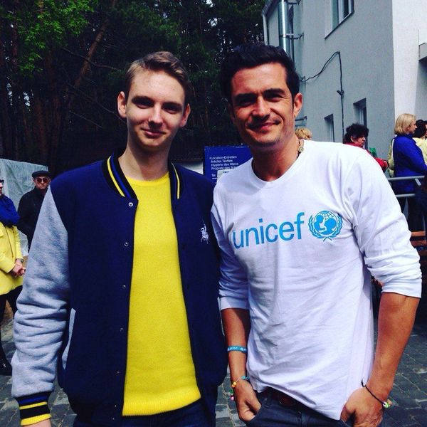 Голливудский актер Орландо Блум посетил Донбасс