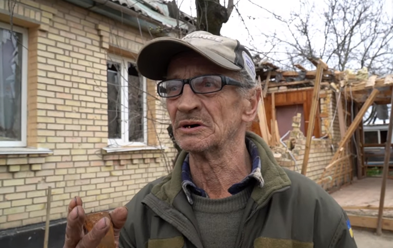 Розстріляли з танка хату, а жінку залишили вмирати: пенсіонер з-під Бородянки розповів про жахи окупації