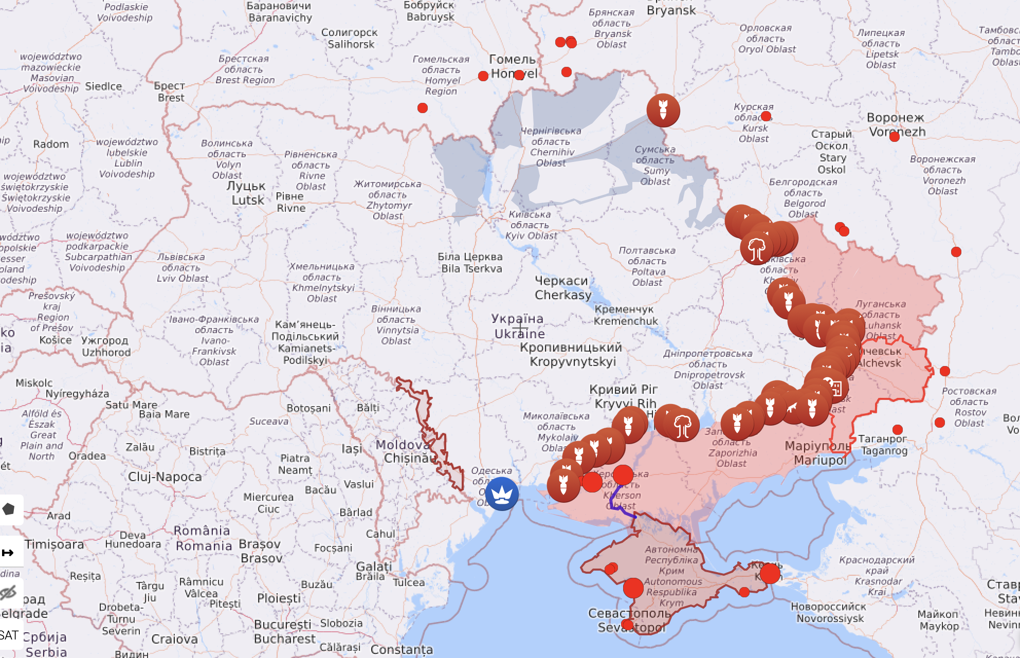 Карта войны в Украине на 27 августа: что происходит на фронтах