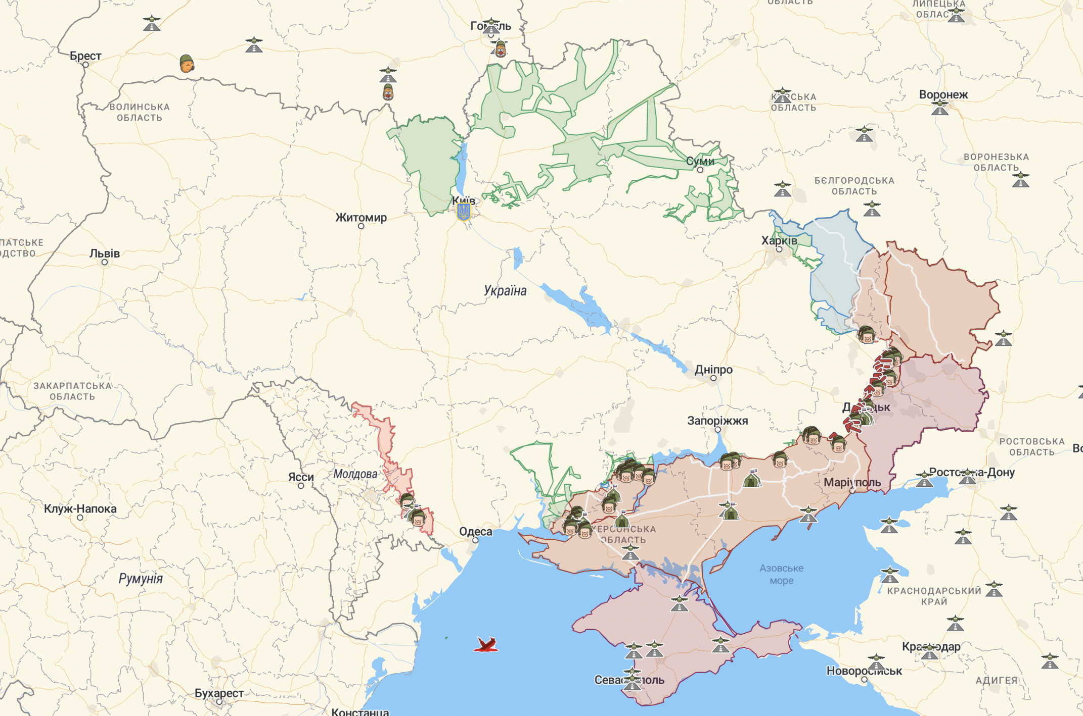 ЗСУ звільняють села на Донбасі, йдуть бої: оновлена карта війни