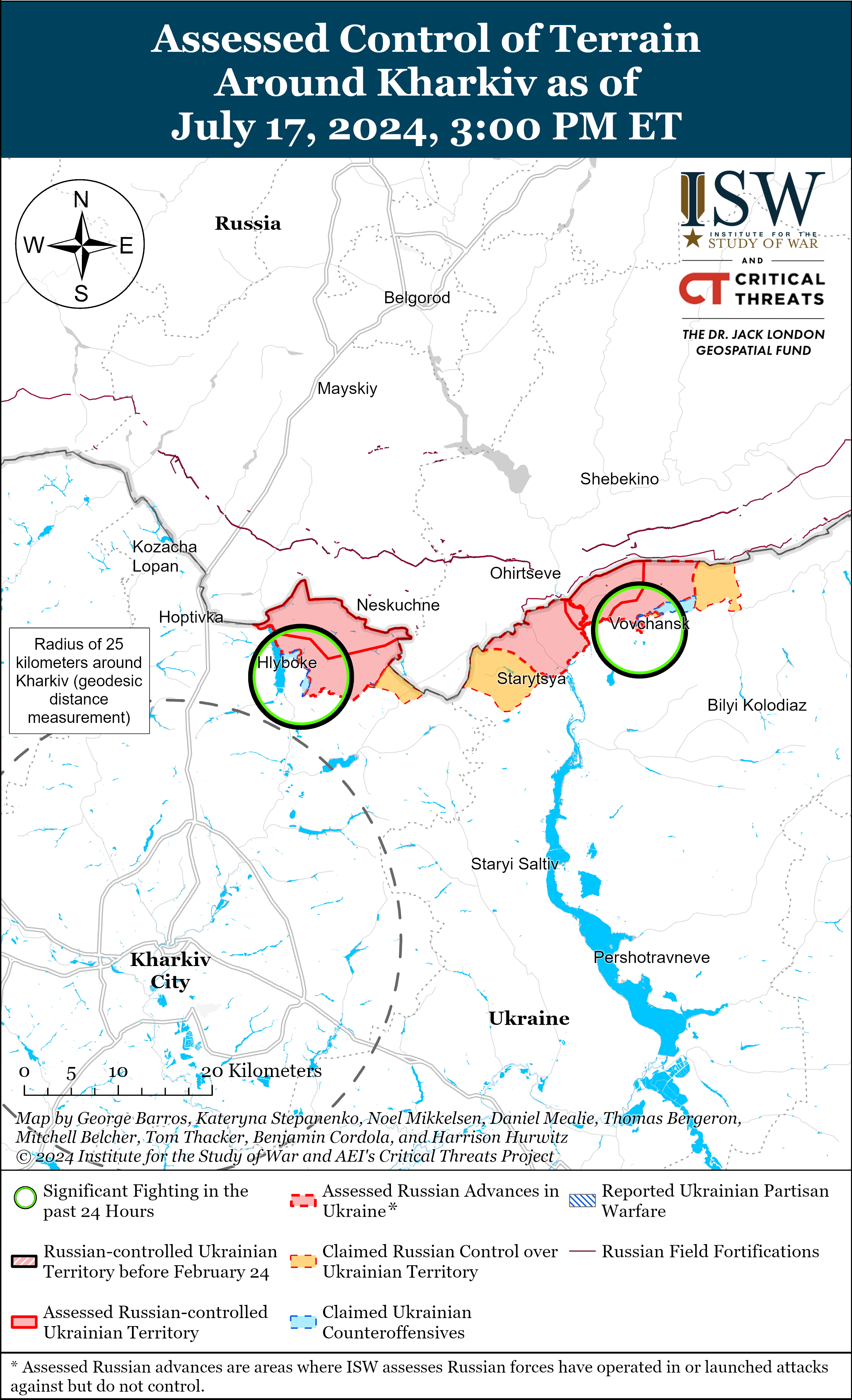 Ворог просунувся у Харківській області та на Донбасі: карти ISW