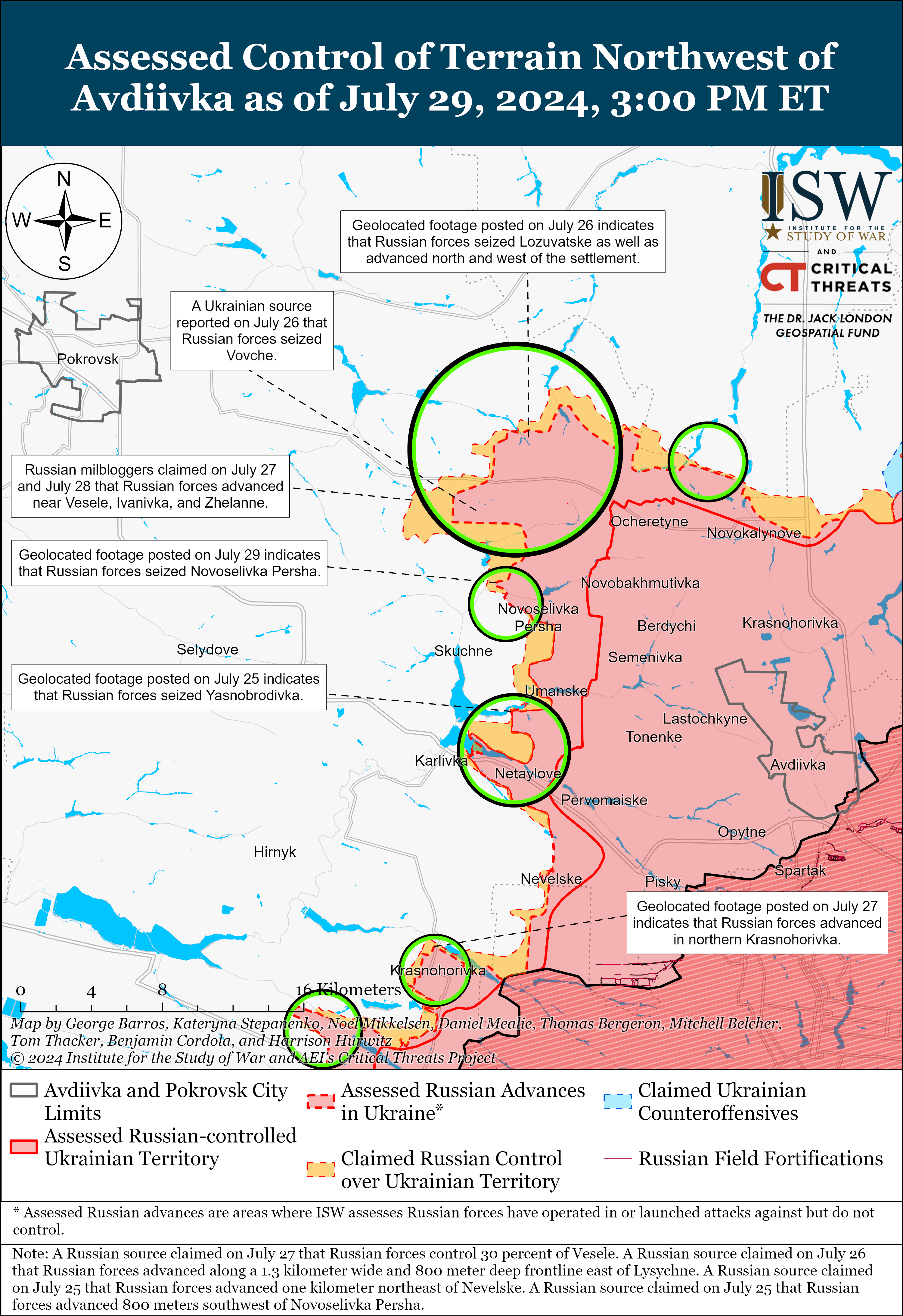 Росіяни досягли успіхів у районі Авдіївки, захопили завод у Вовчанську: карти ISW
