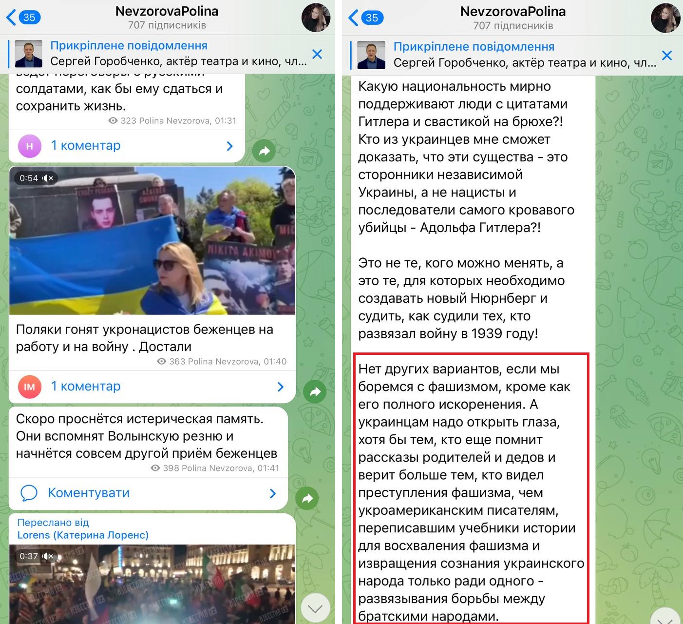 Дочь Невзорова ненавидит украинцев и талдычит про "братские народы"