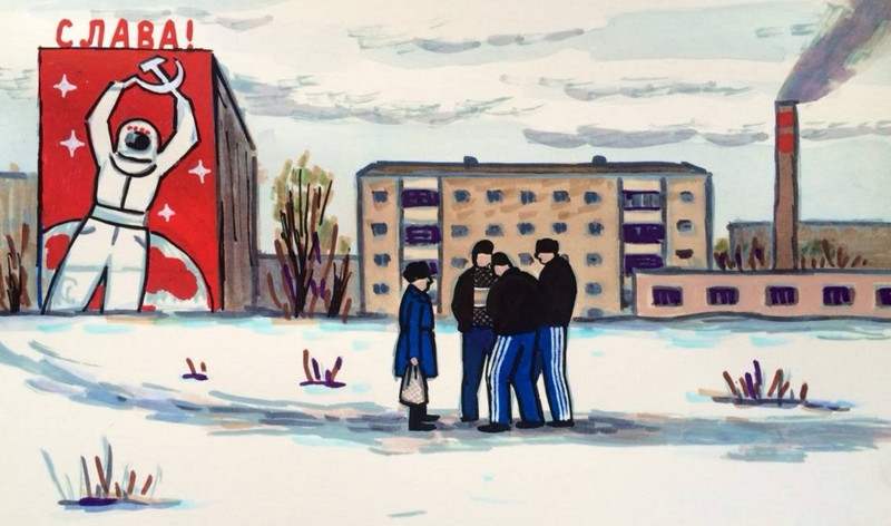 Спливли малюнки "радянської" дівчинки, що показують сувору правду про СРСР