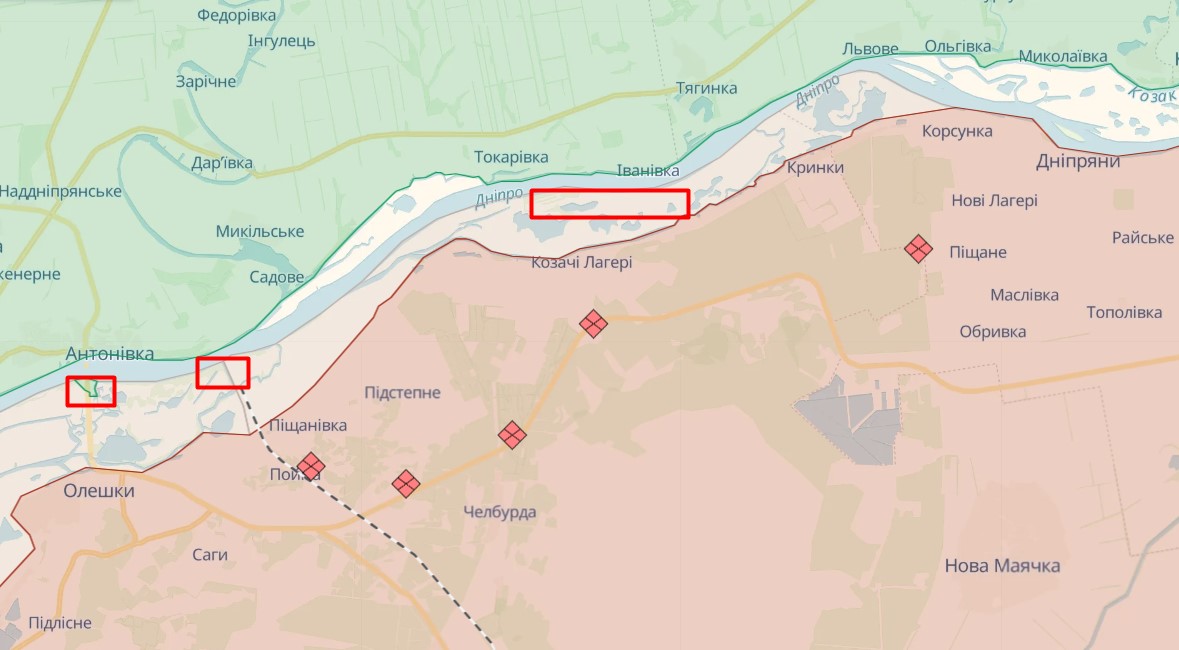 На лівобережжі Херсонської області є три плацдарми для ЗСУ: експерт назвав їх
