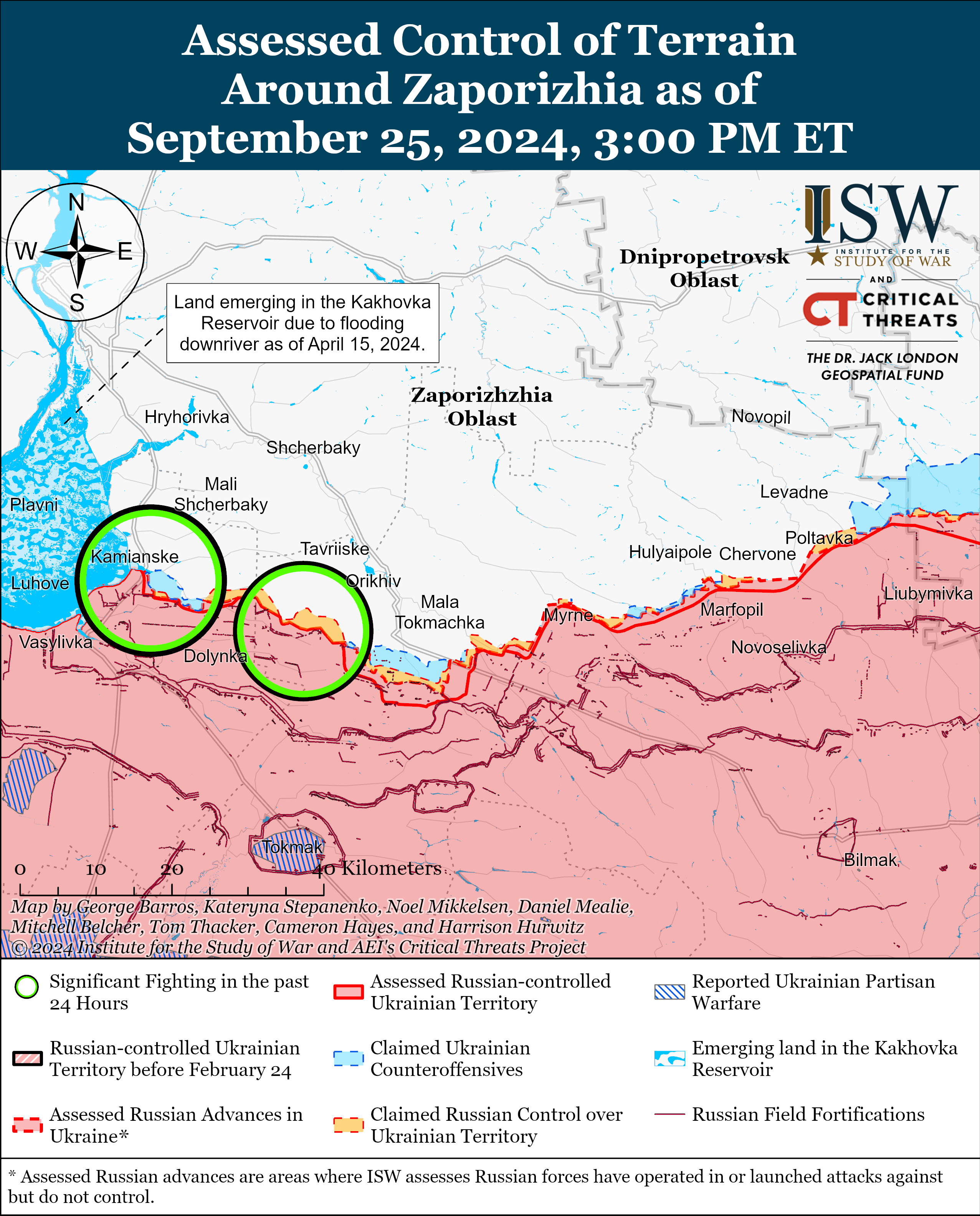 ЗСУ відвойовують позиції у Вовчанську, а ворог просунувся в районі Вугледара: карти ISW