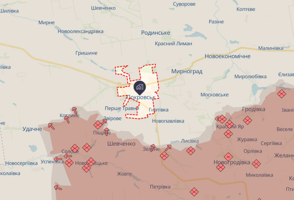 Россияне создают ударную группировку возле Покровска, могут изменить приоритеты, - ISW