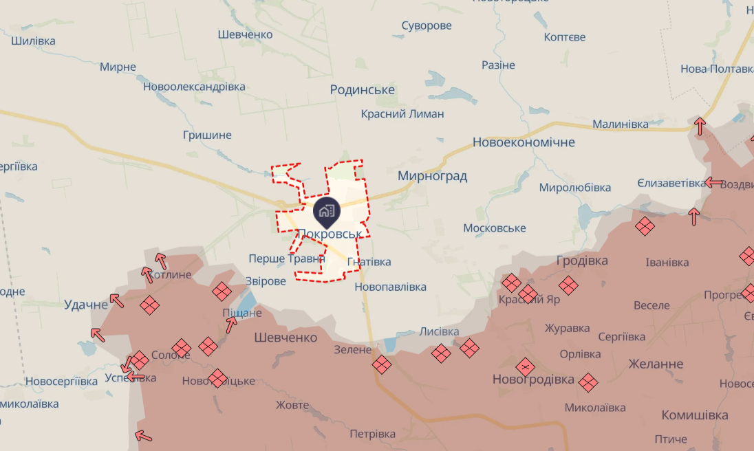 Розвідка Британії: пріоритет росіян під Покровськом - відрізати логістичні лінії ЗСУ