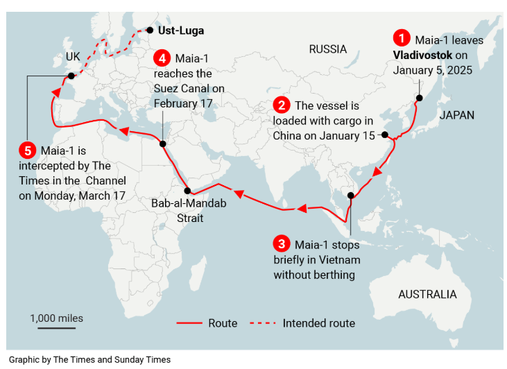 "Сирийский экспресс" армии РФ проплыл через Ла-Манш, несмотря на санкции Запада, - The Times