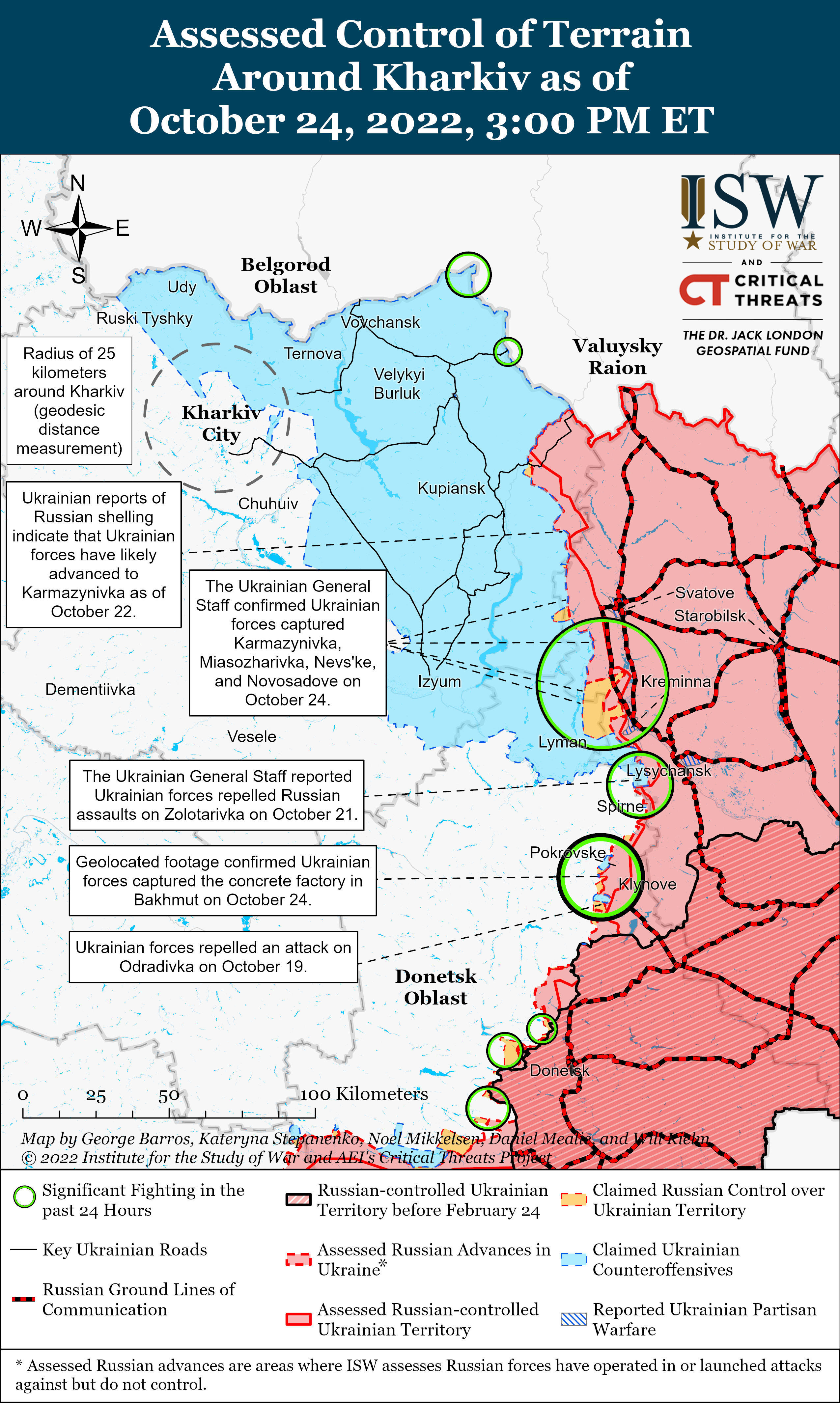 Неудачи оккупантов возле Бахмута и наступление ВСУ под Херсоном: карты боев на утро