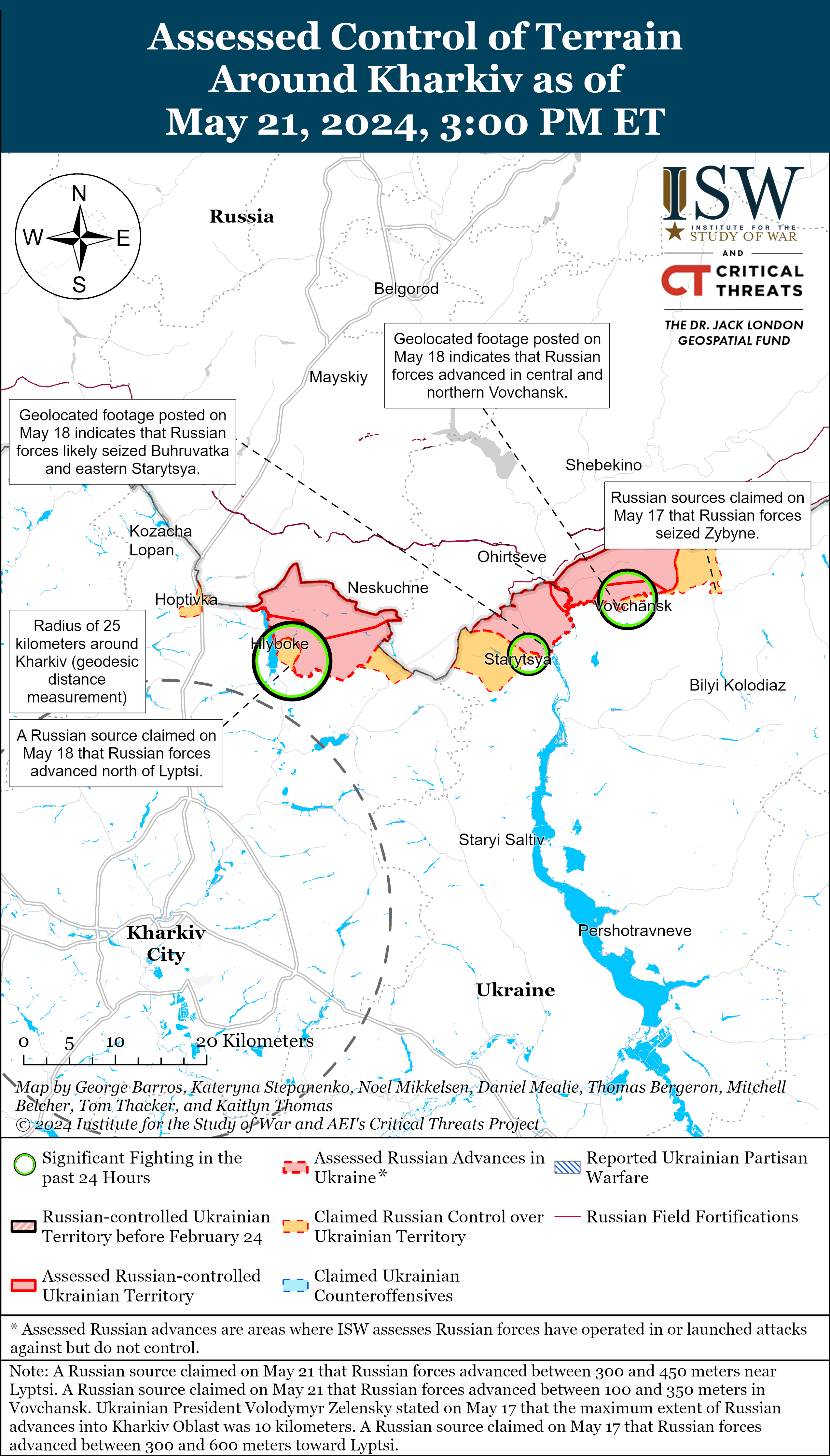 В Харківській області РФ могла задіяти &quot;африканський контингент&quot; у штурмах: карти ISW