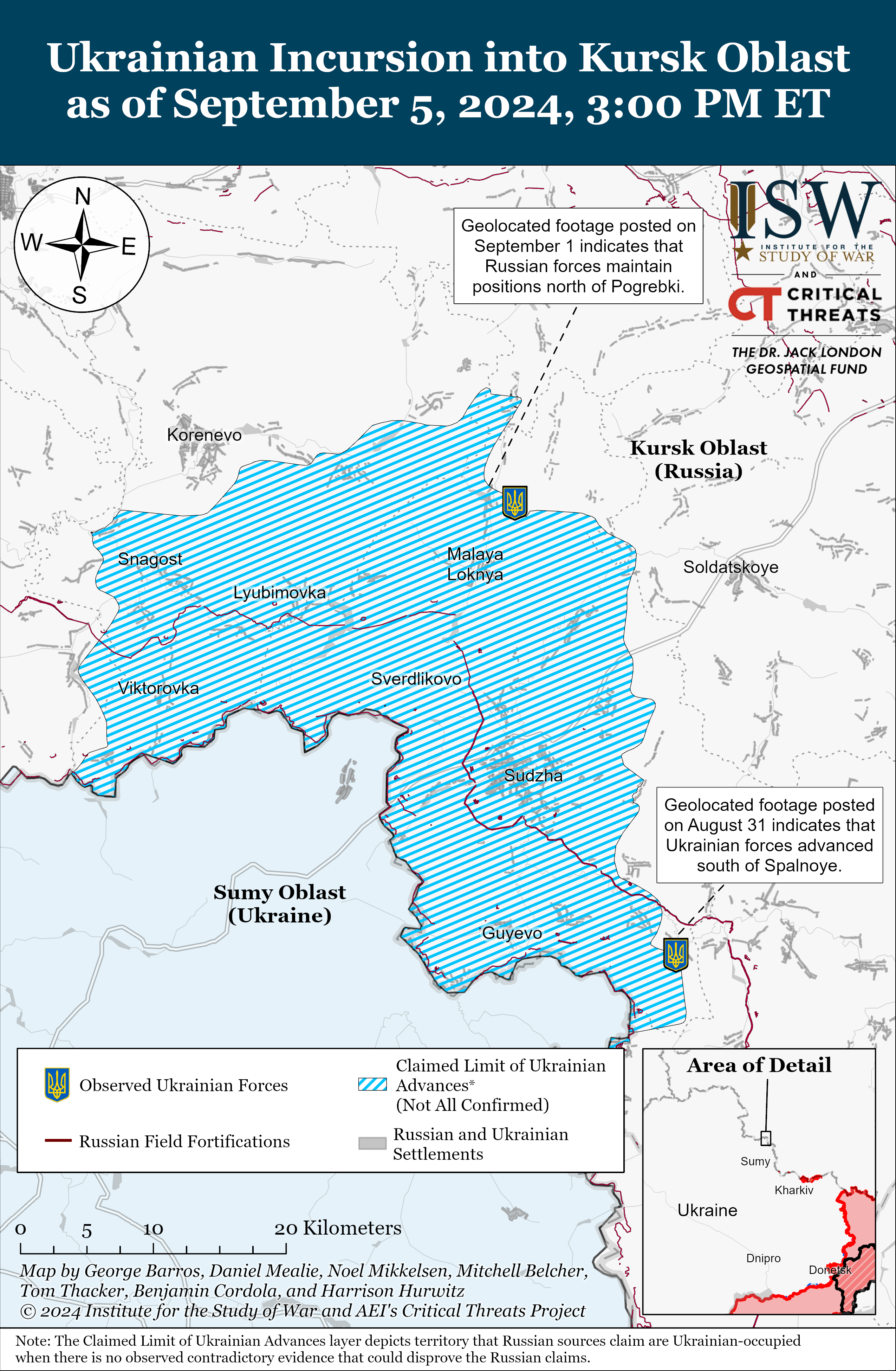 ЗСУ відновили позиції під Липцями, ворог просунувся у Херсонській області: карти ISW