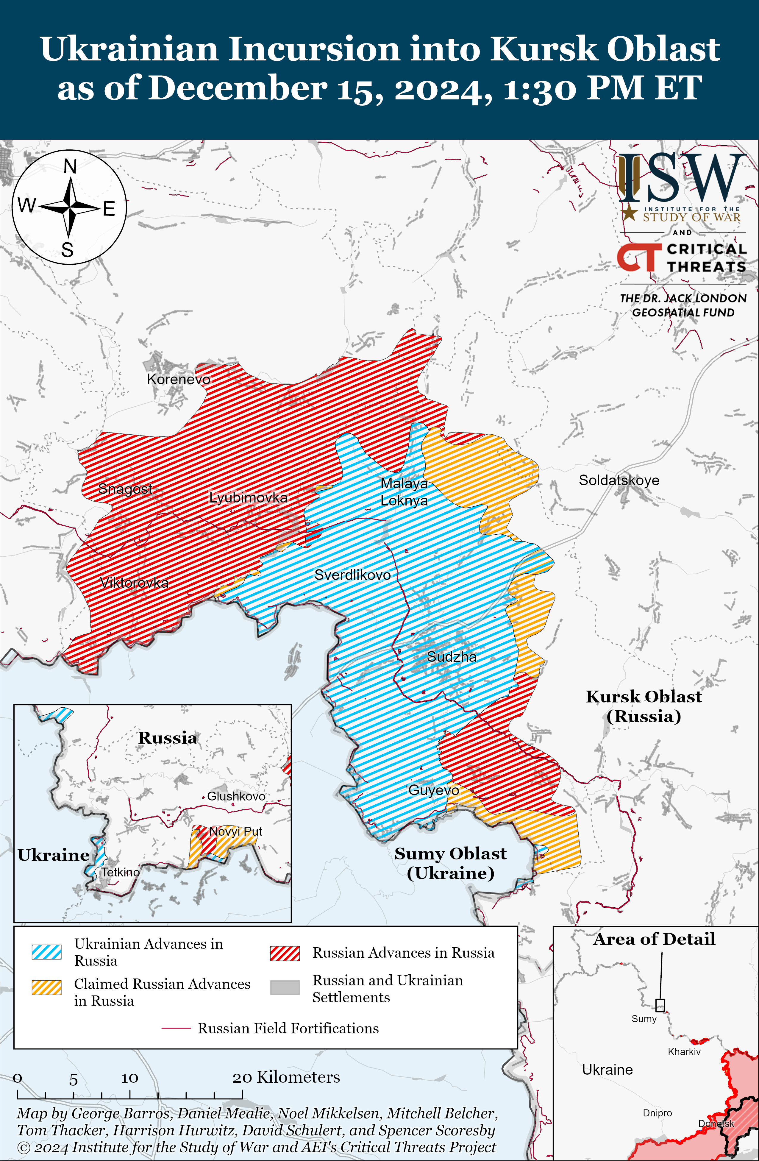 Враг продвинулся под Северском и Торецком, Покровском и Угледаром: карты ISW