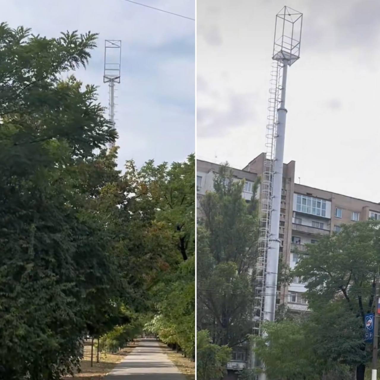 Окупанти у Мелітополі розставили вишки для прослуховування (фото)