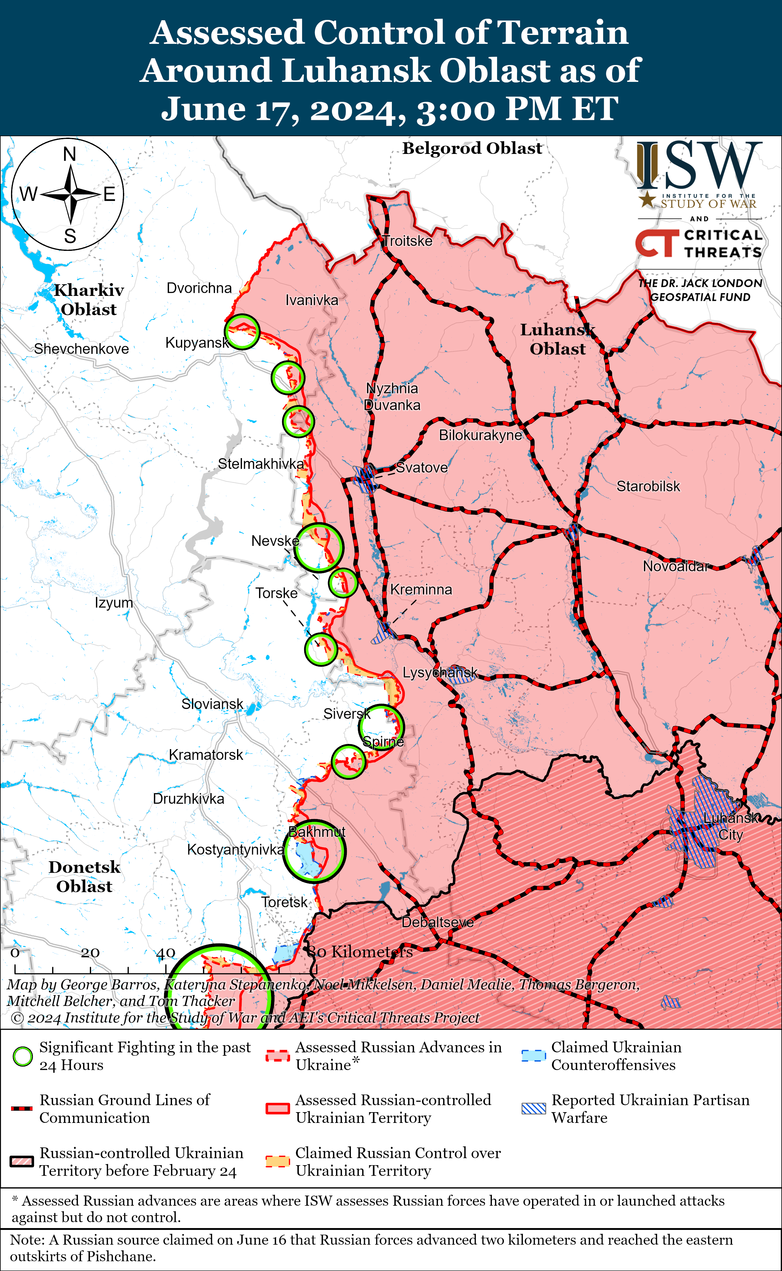 ЗСУ змусили ворога перекидати підрозділи з Донецького напрямку на Харківський: карти ISW
