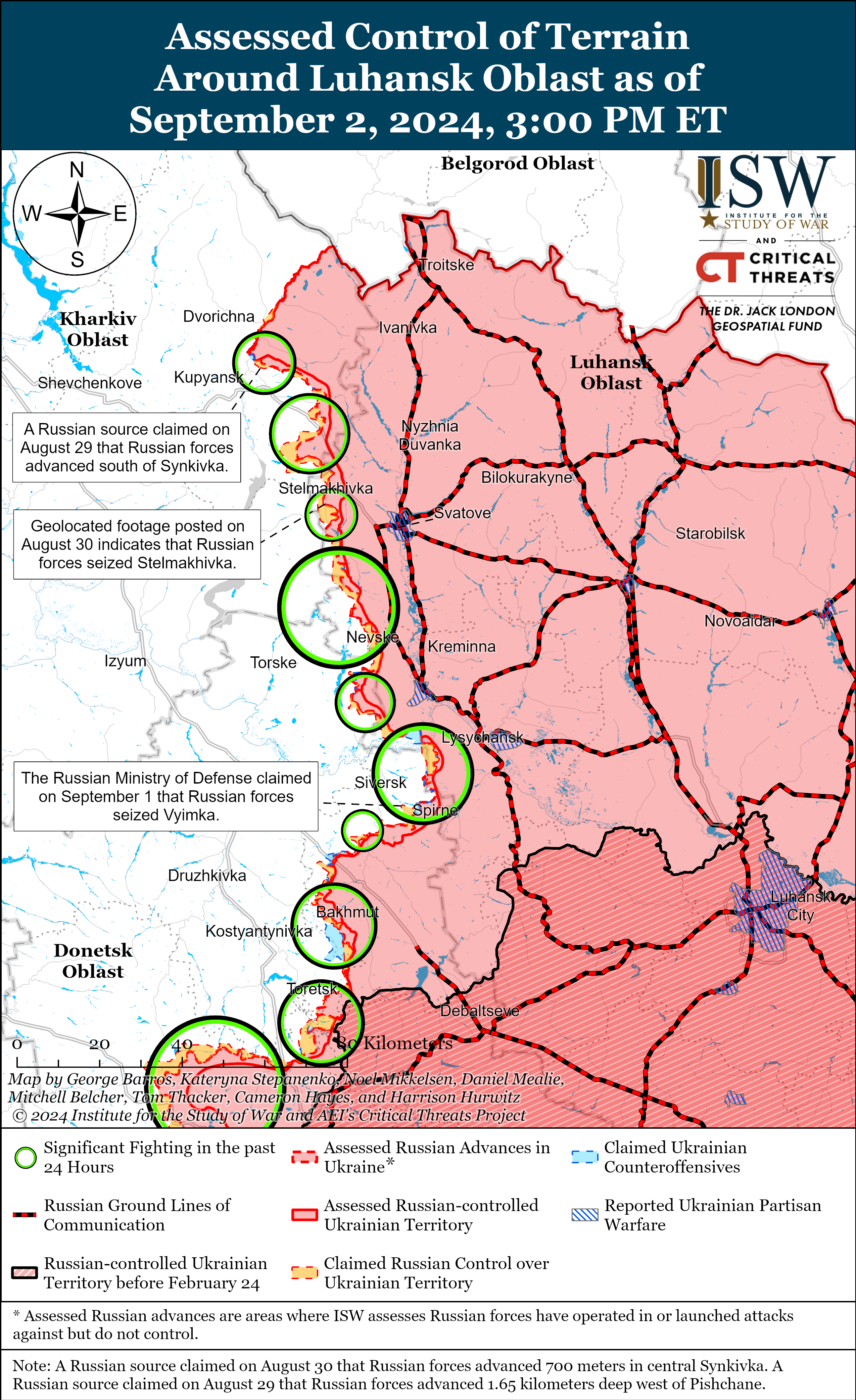 ЗСУ відновили позиції під Покровськом, ворог тисне біля Сіверська і Часового Яру: карти ISW