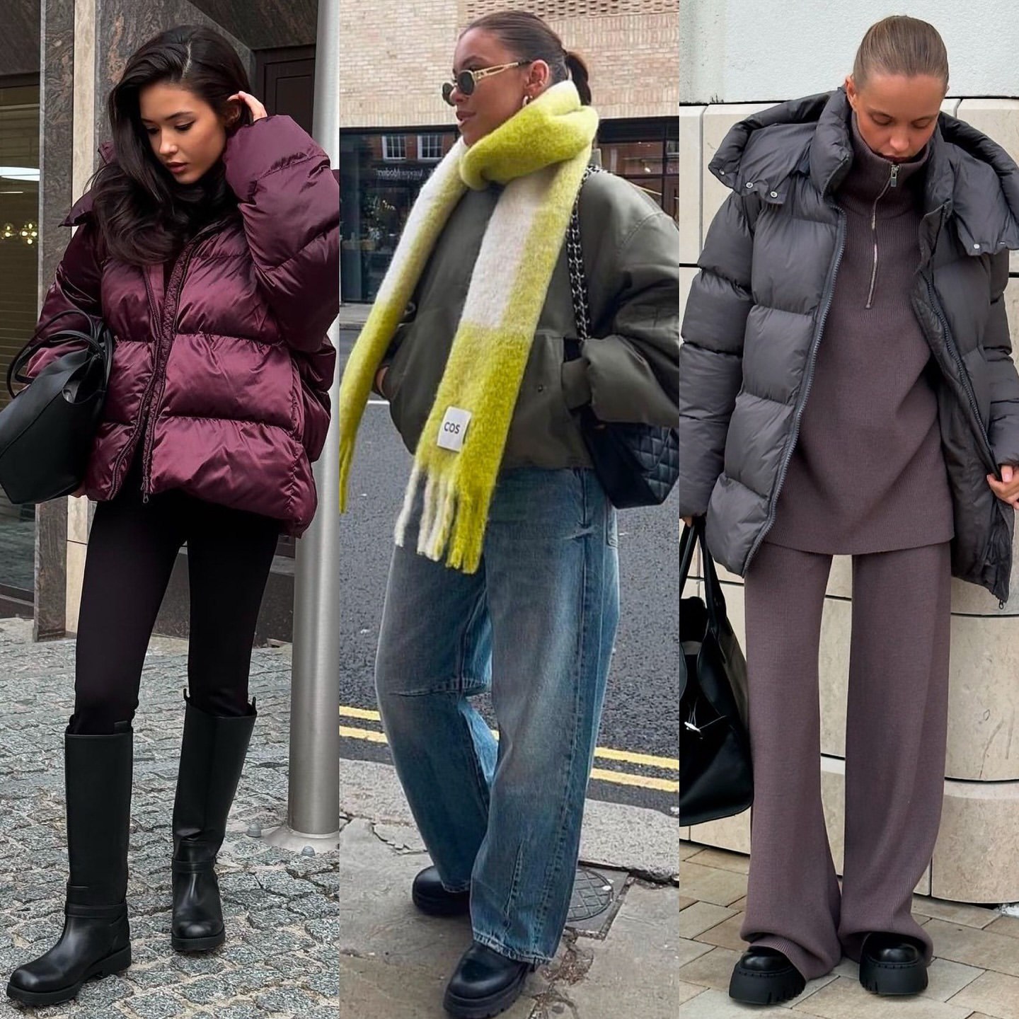 Модно і тепло: стилістка показала трендові образи з пальто та куртками на зиму 2025