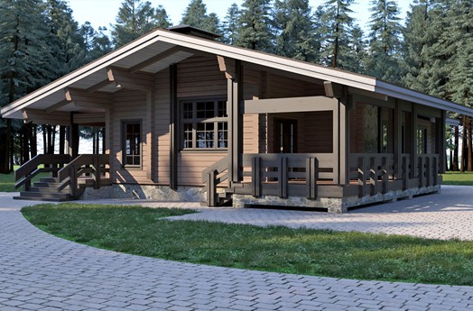 Строительство дома из клееного бруса под ключ – цена экологичности