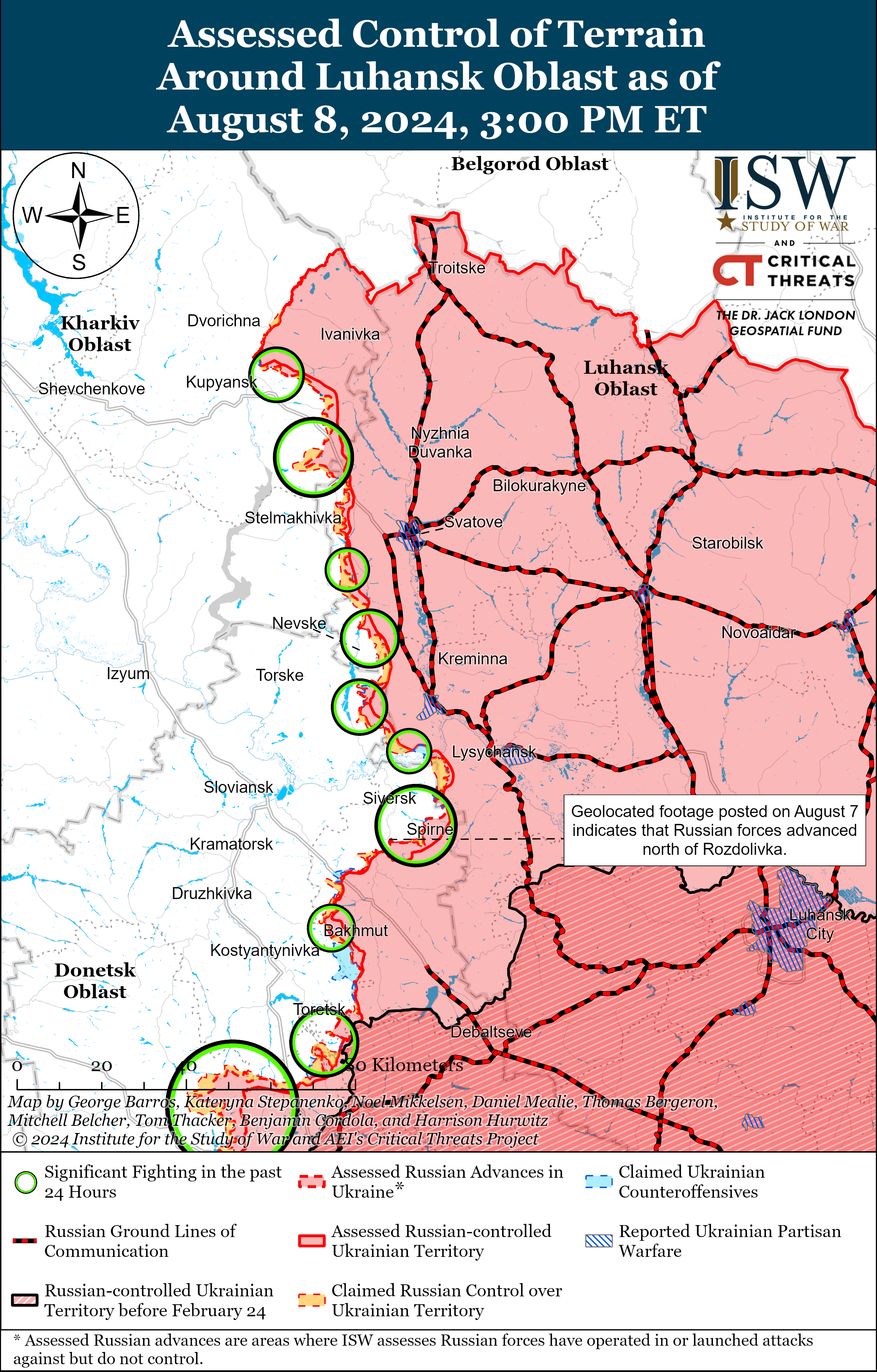 Окупанти просунулися в районі адмінкордону Запорізької та Донецької областей: карти ISW