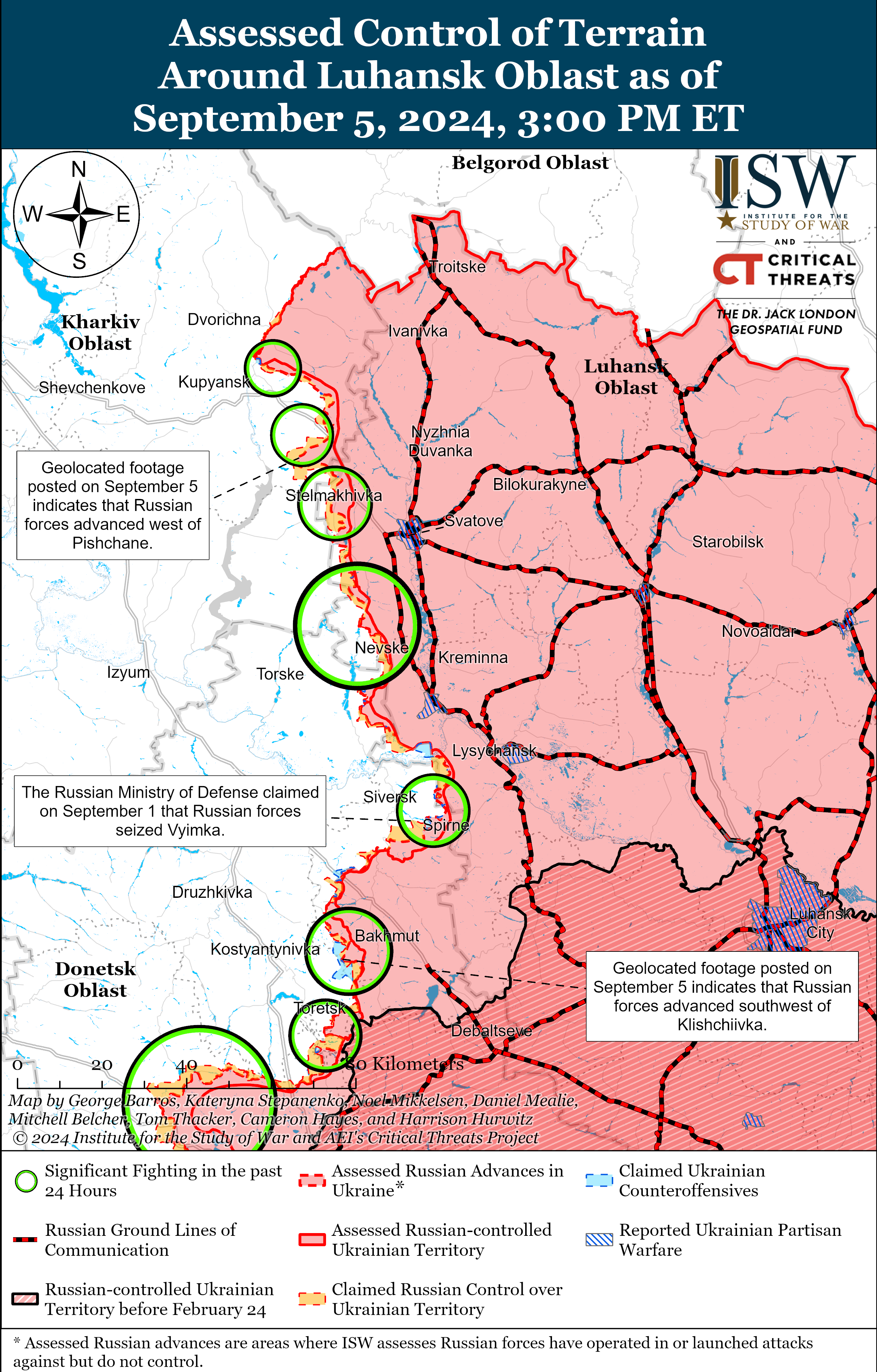 ВСУ восстановили позиции под Липцами, враг продвинулся в Херсонской области: карты ISW