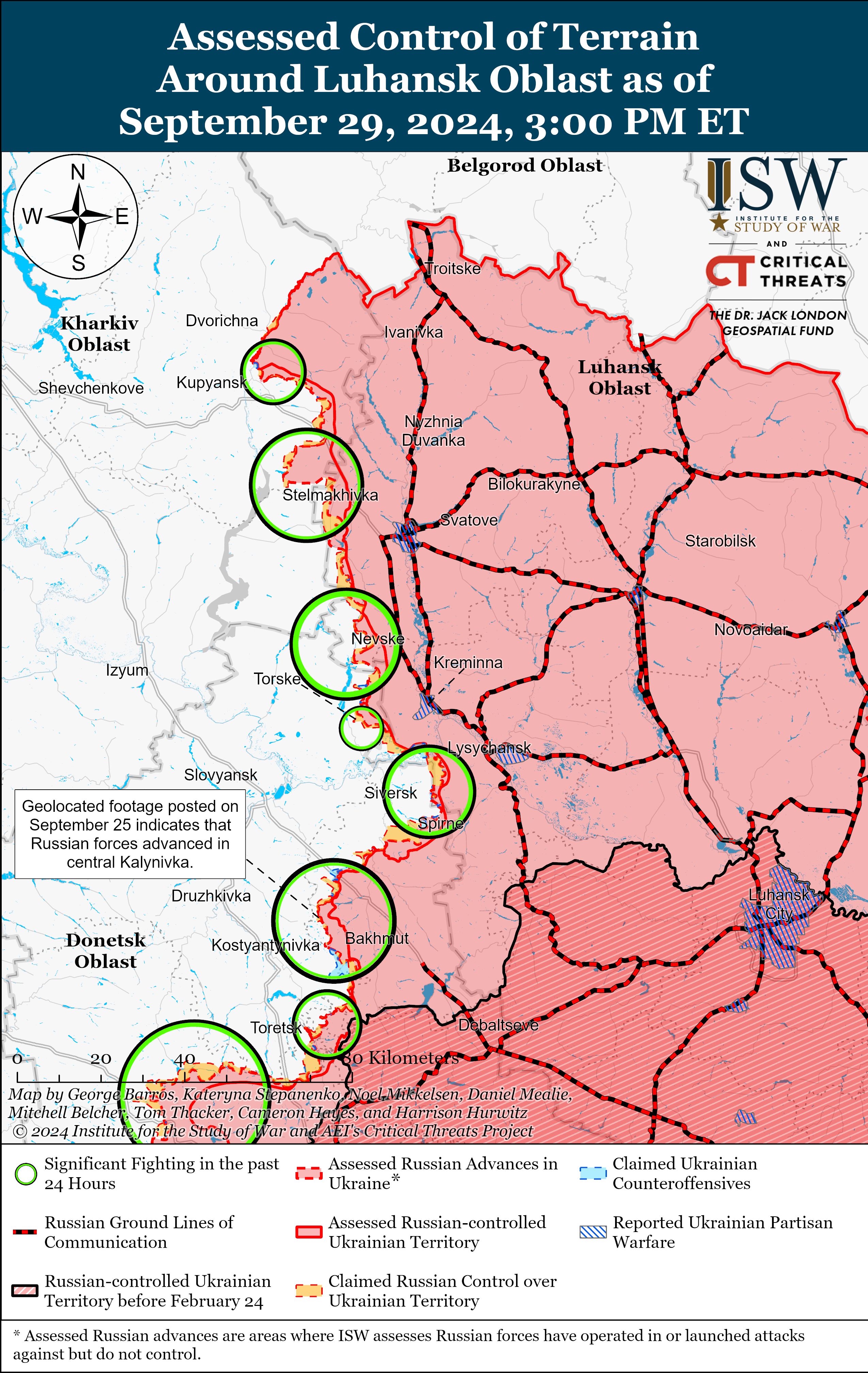 ВСУ имели успех в Глушковском районе, враг давит под Торецком и Покровском: карты ISW