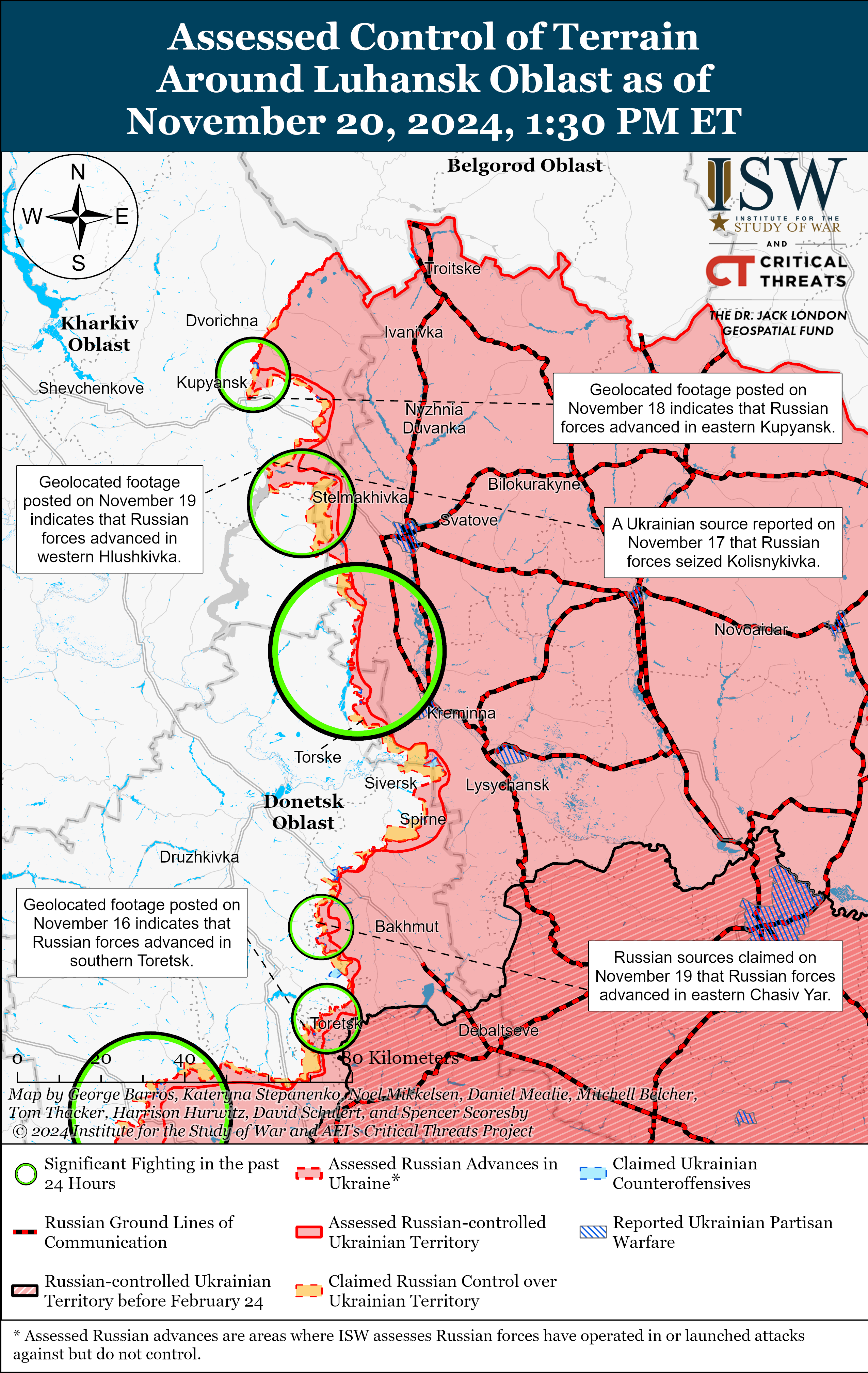 ЗСУ відновили позиції біля Покровська, ворог просунувся на 6 напрямках: карти ISW