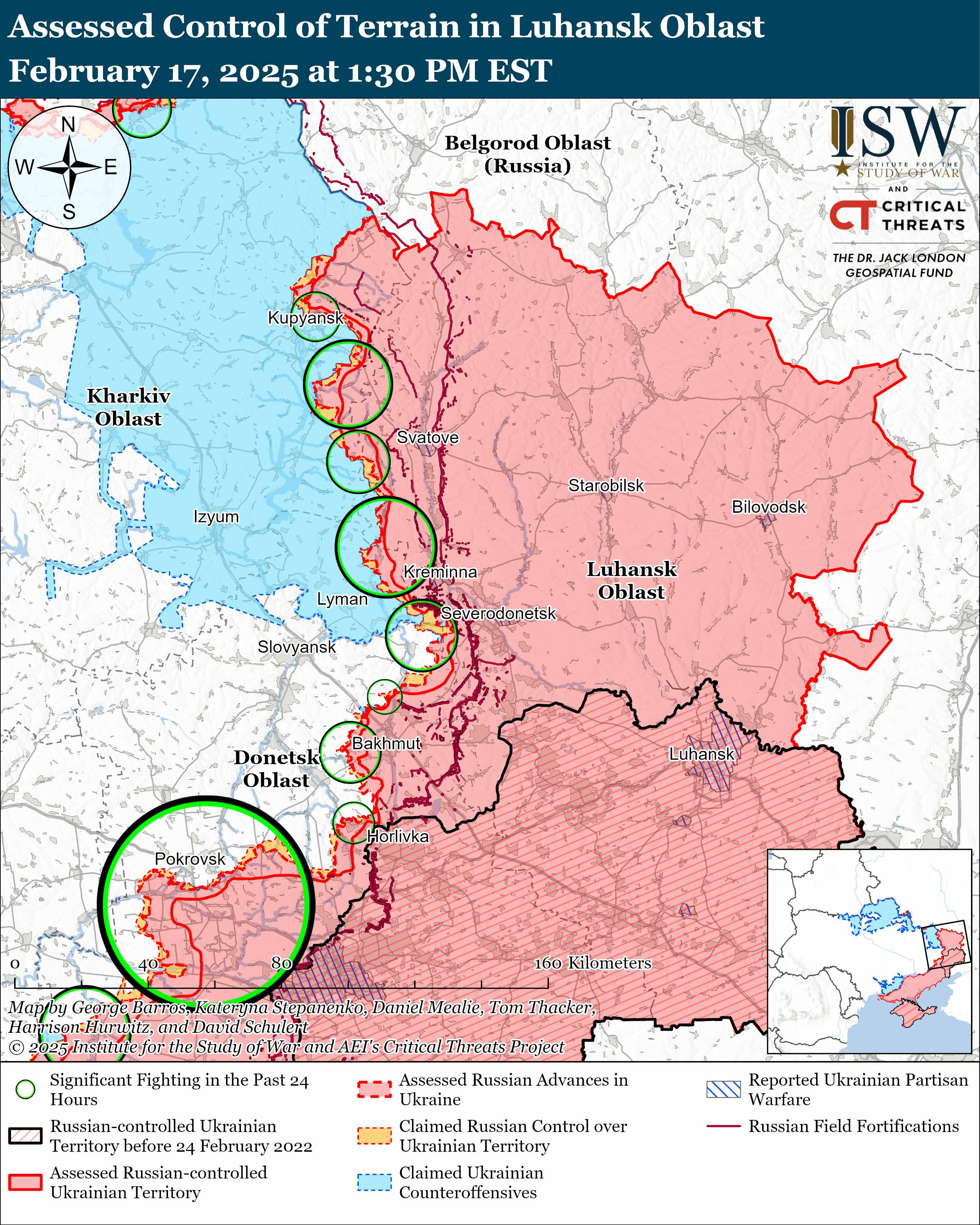 Ворог просунувся під Торецьком і Покровськом, Кураховим і Великою Новосілкою: карти ISW