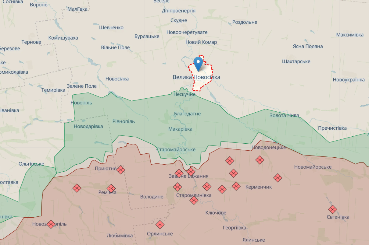 Британская разведка оценила успехи ВСУ в районе Великой Новоселки
