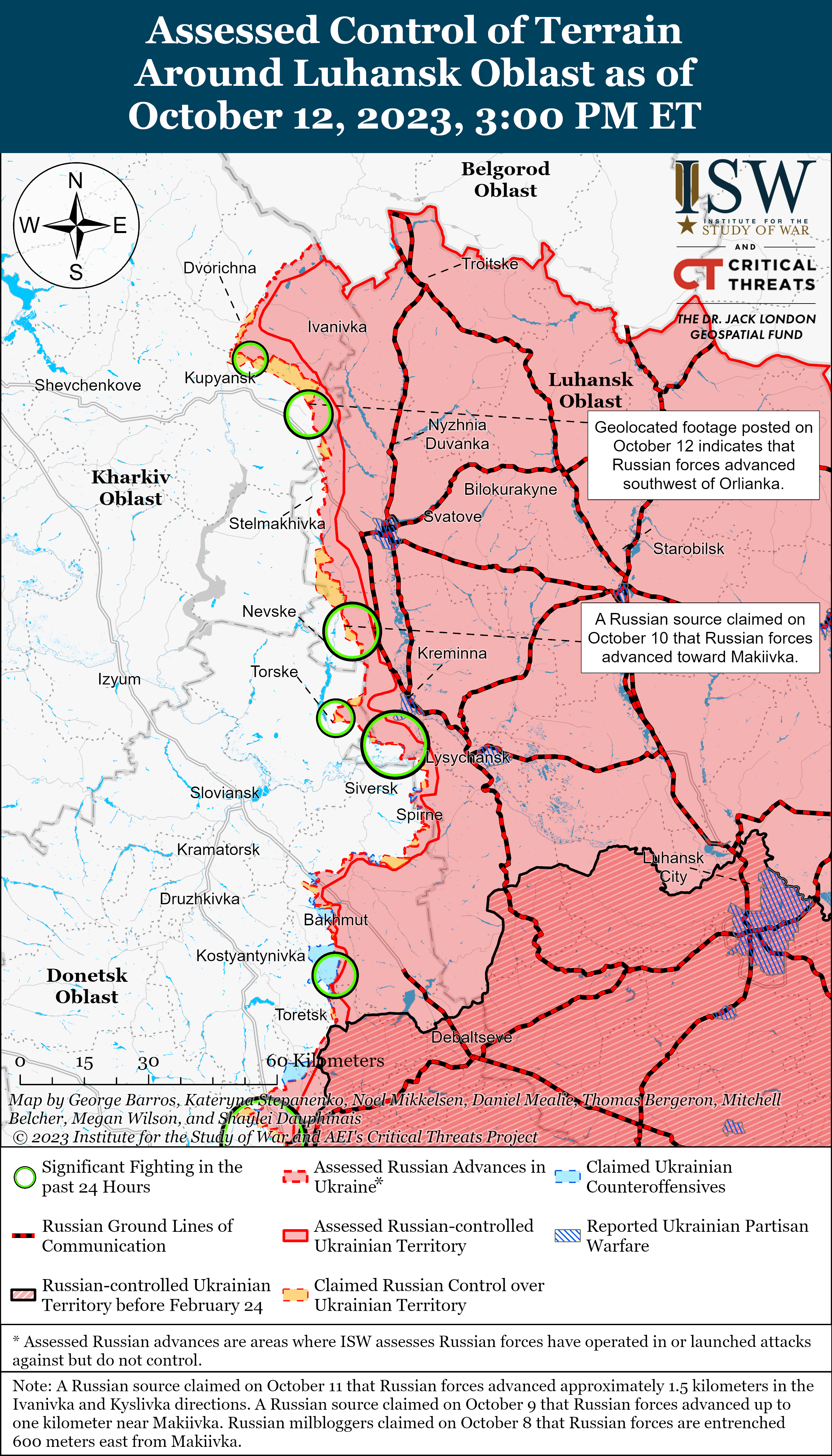 ВСУ продвинулись вблизь Бахмута и на западе Запорожской области: карты ISW