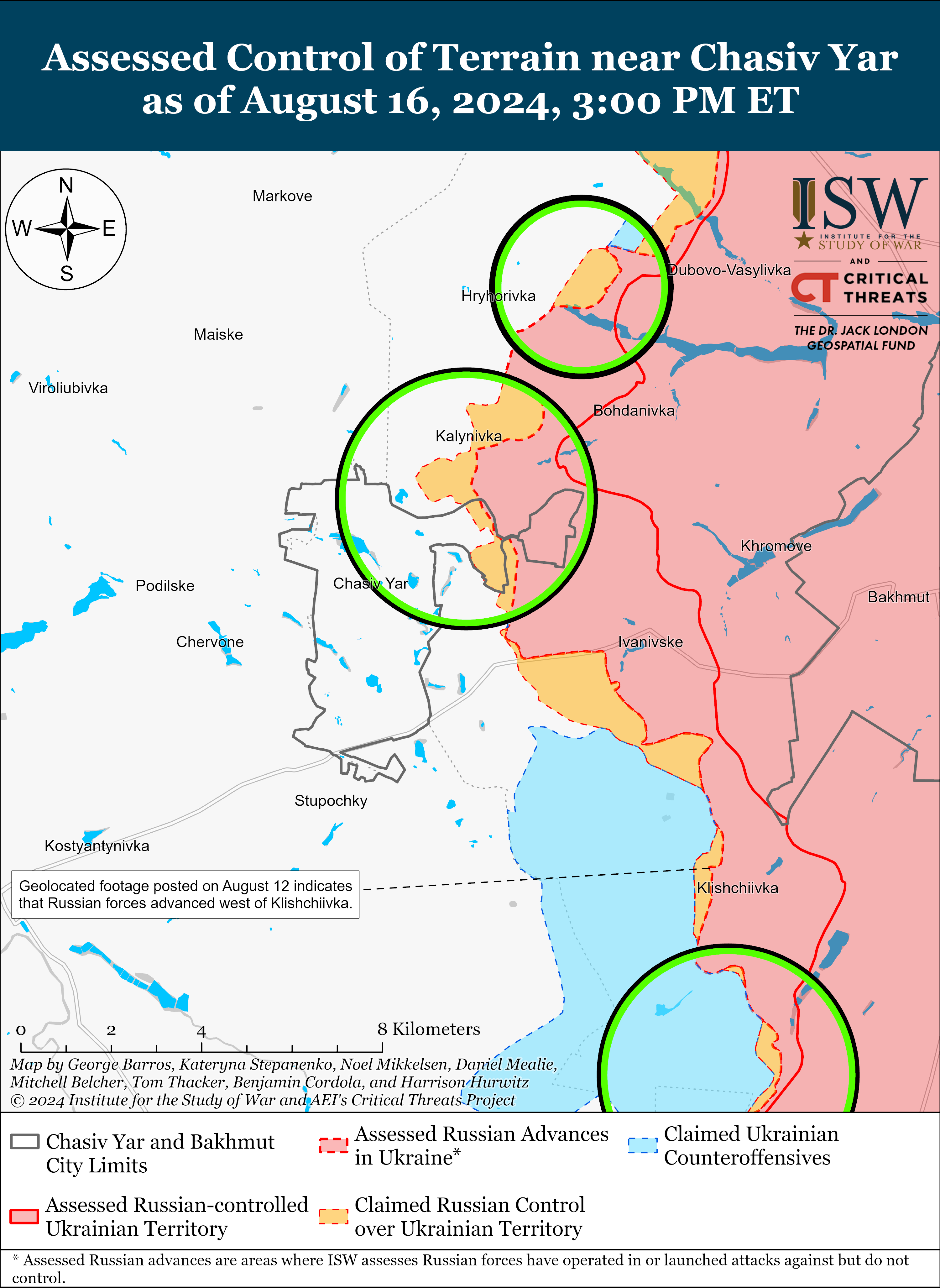 Окупанти просунулися під Часовим Яром, Торецьком та Покровськом: карти ISW