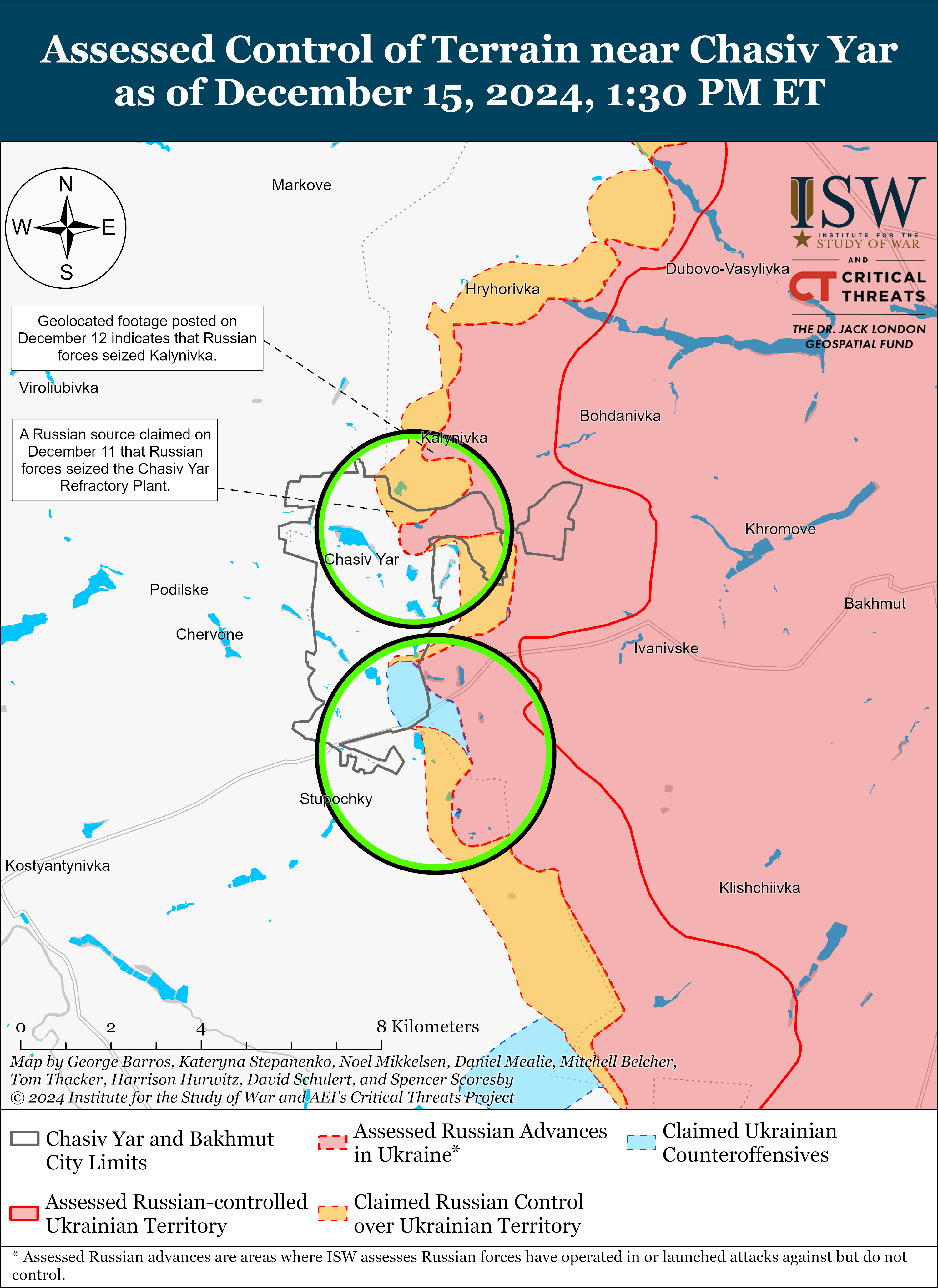 Враг продвинулся под Северском и Торецком, Покровском и Угледаром: карты ISW