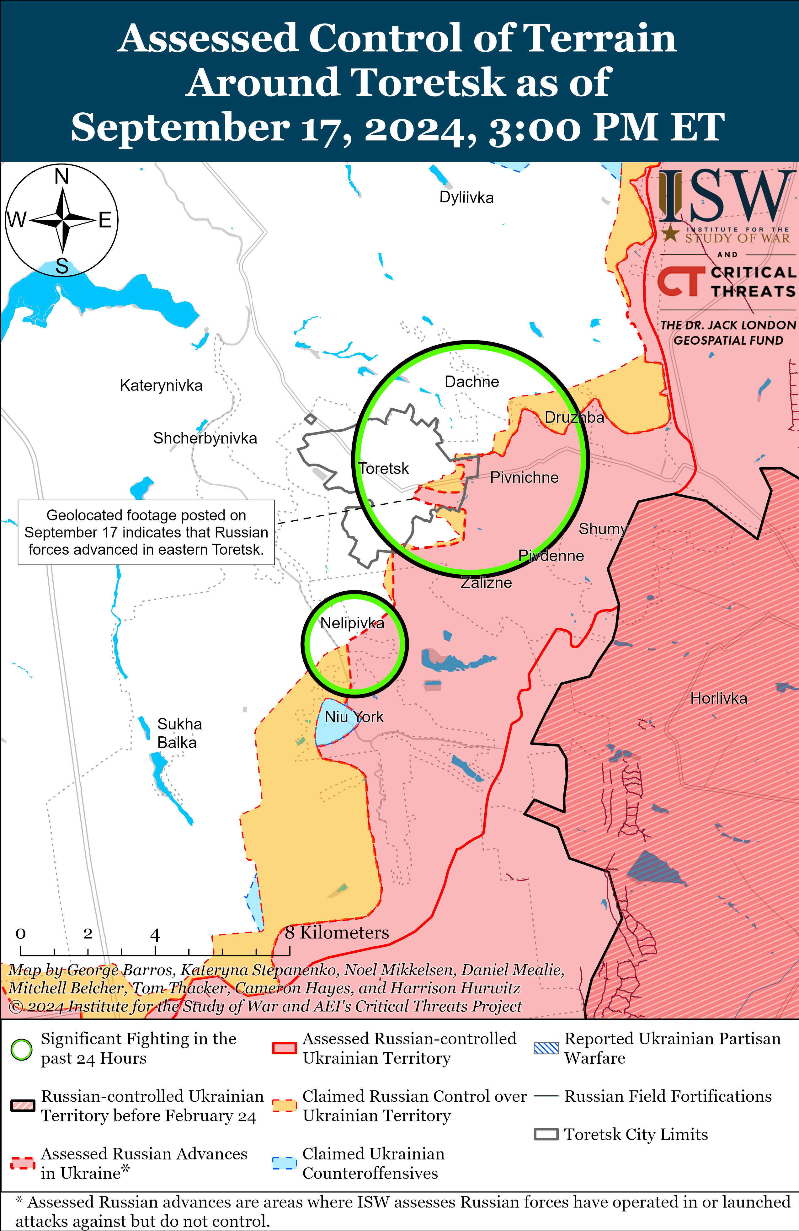 ЗСУ мали успіх у Вовчанську, ворог просунувся поблизу Торецька і Покровська: карти ISW