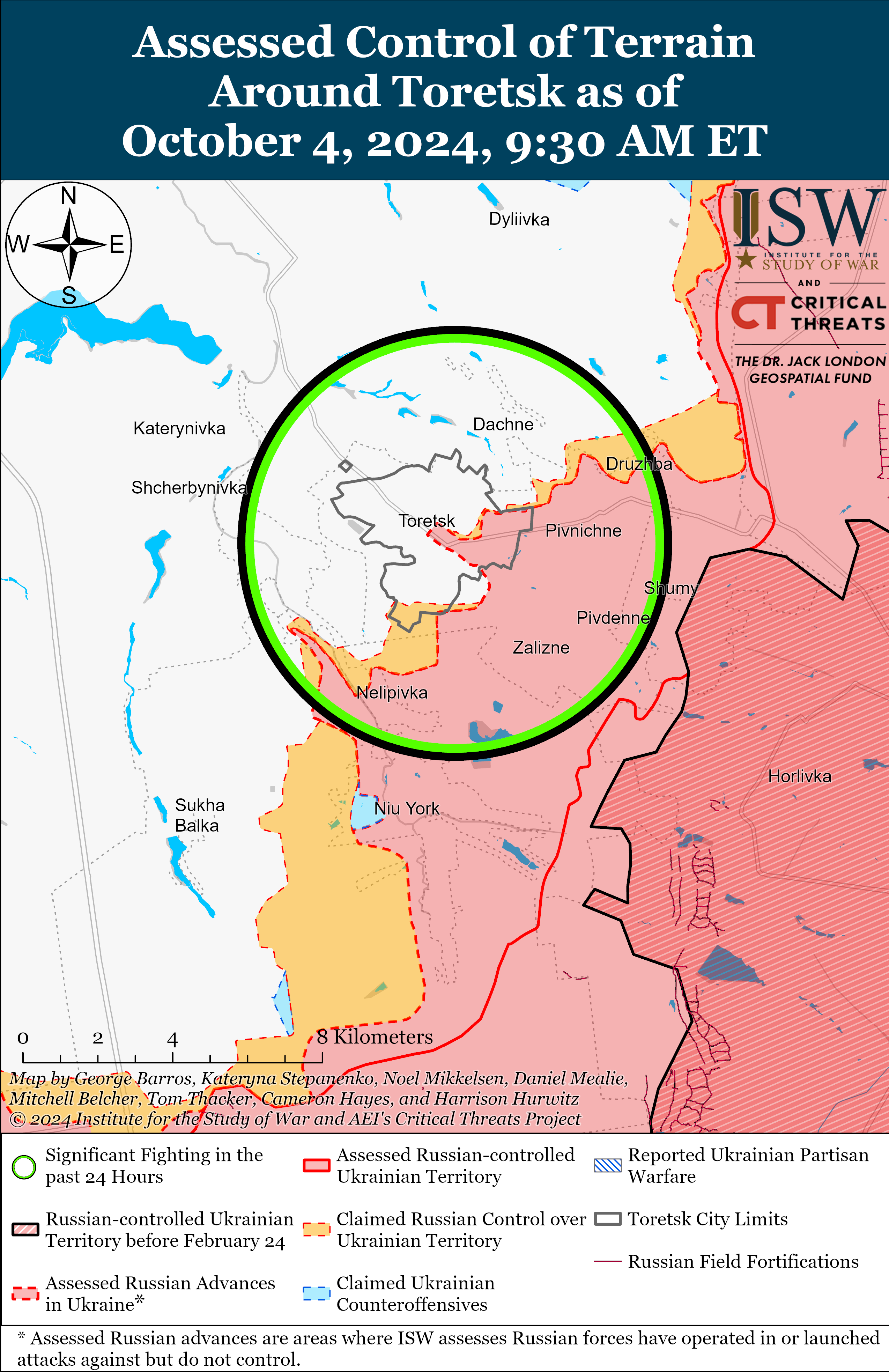 ВСУ имели успех под Липцами, враг давит около Кременной, Торецка и Покровска: карты ISW