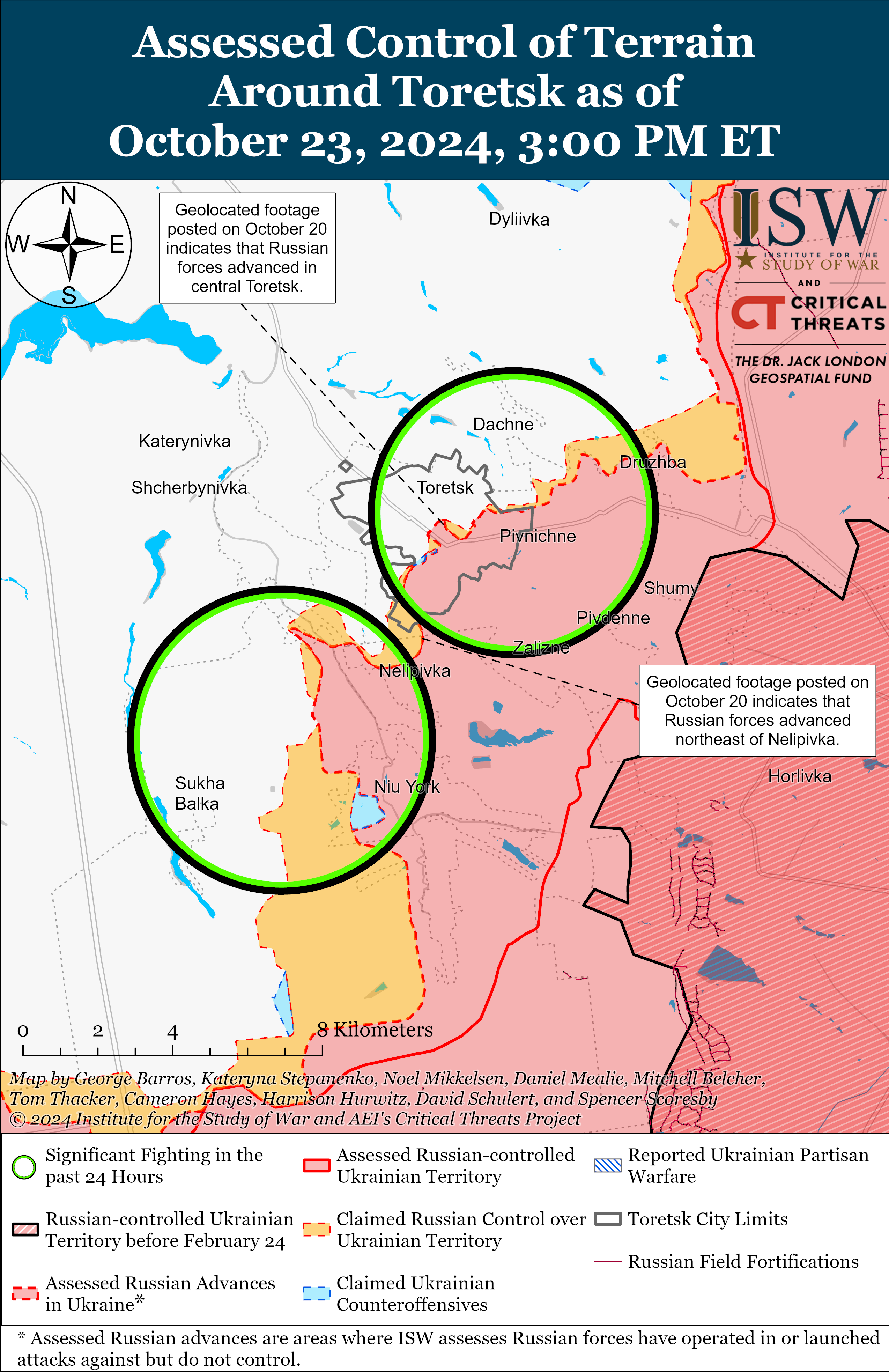 ВСУ продвинулись возле Коренево, РФ давит под Купянском, Покровском и Угледаром: карты ISW