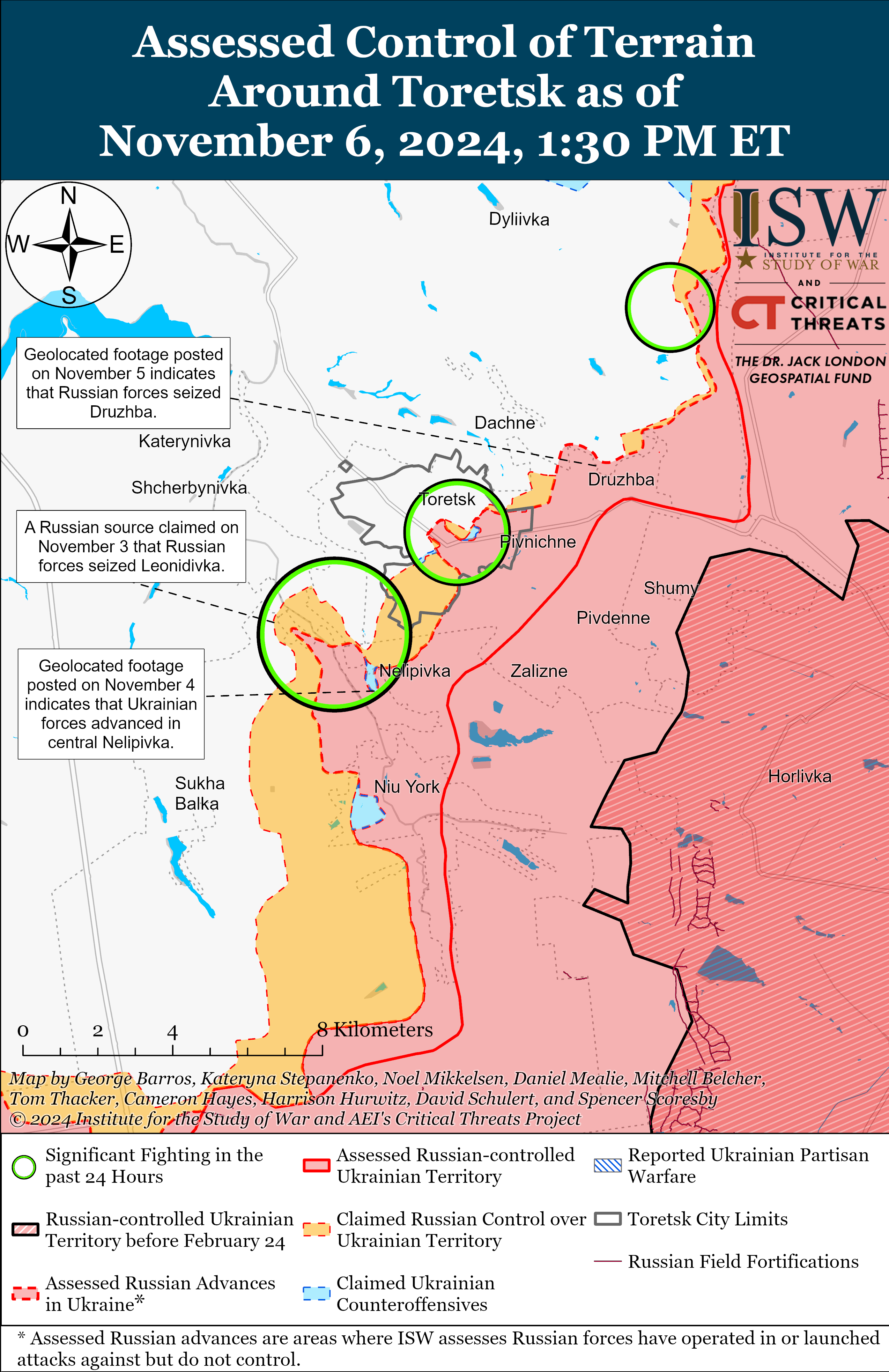 Окупанти просунулися на п'яти напрямках: карти ISW