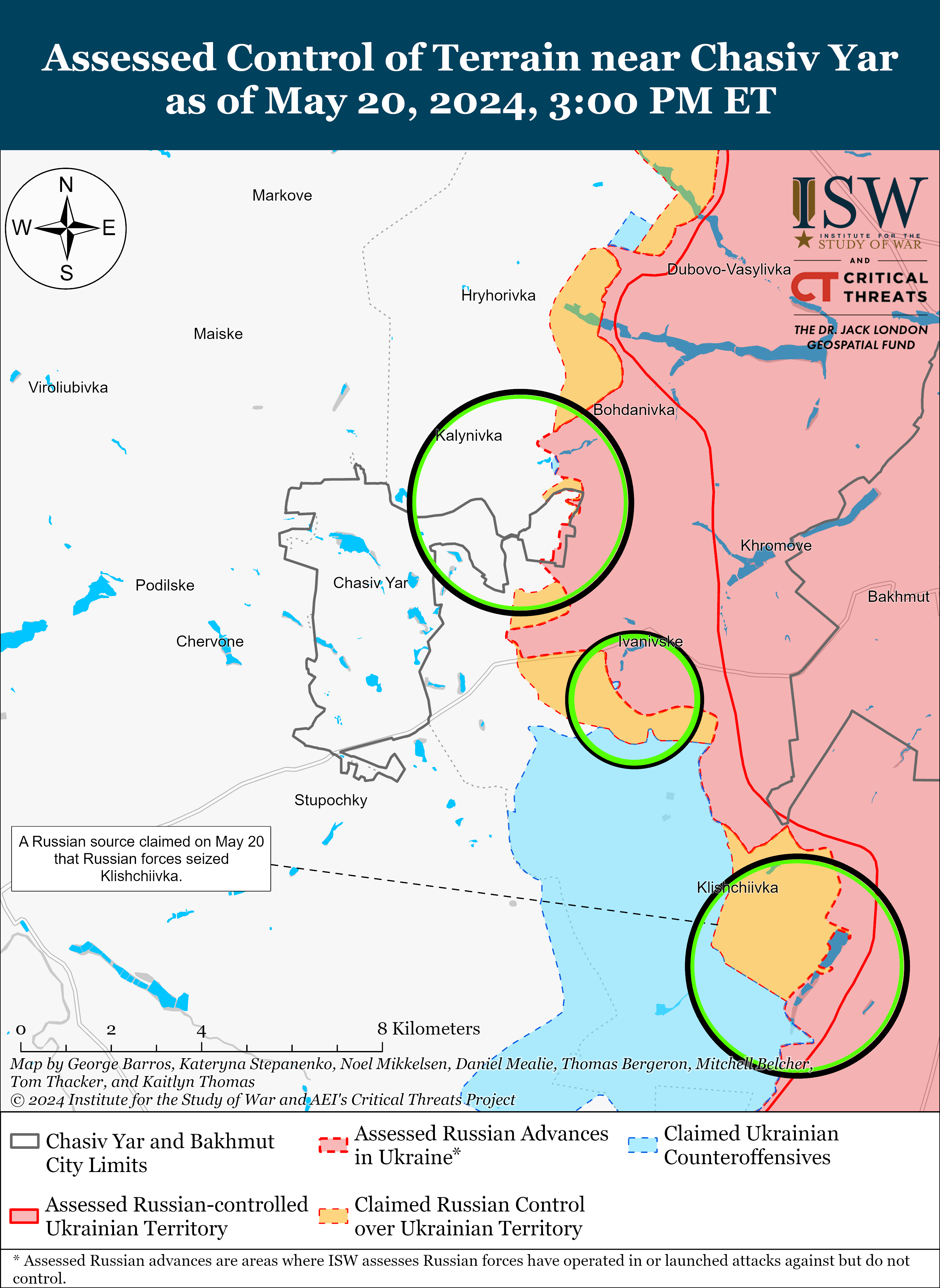 РФ тисне на кількох напрямках і перекидає підрозділи до Херсонської області: карти ISW