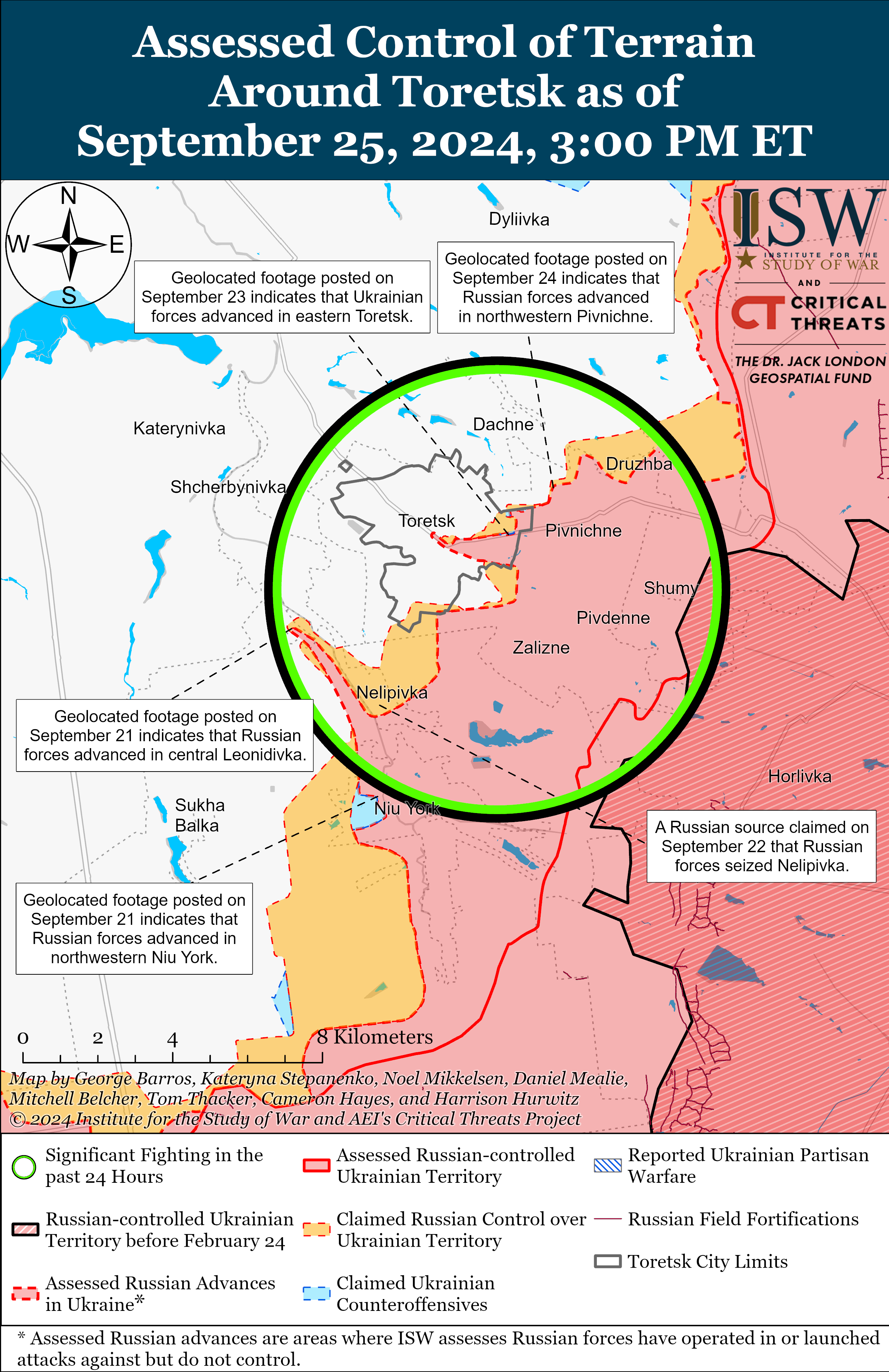 ЗСУ відвойовують позиції у Вовчанську, а ворог просунувся в районі Вугледара: карти ISW